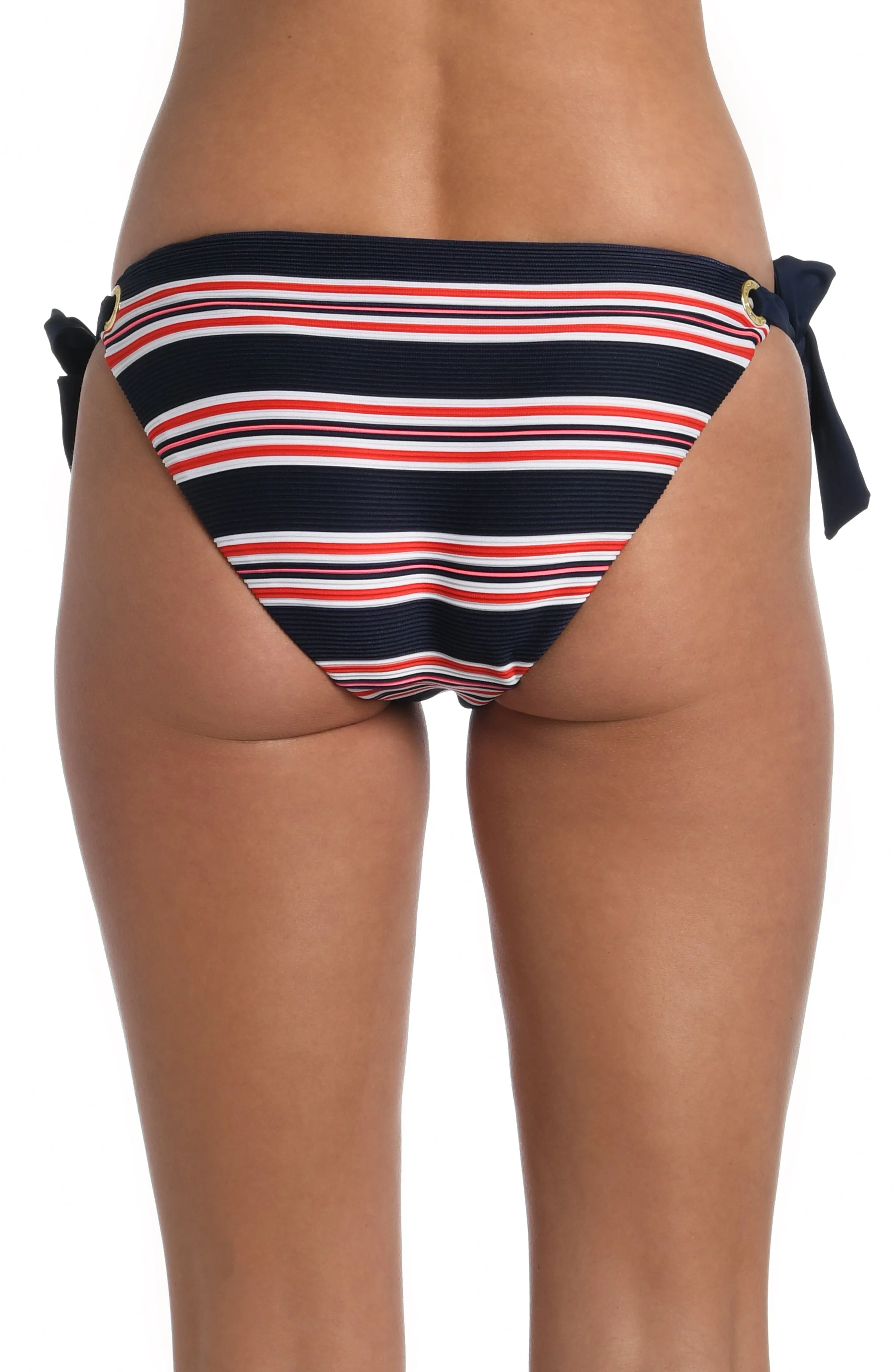 Sailor Stripe Side Tie Hipster Bottom (Final Sale) sold by La Blanca product image thumbnail 2