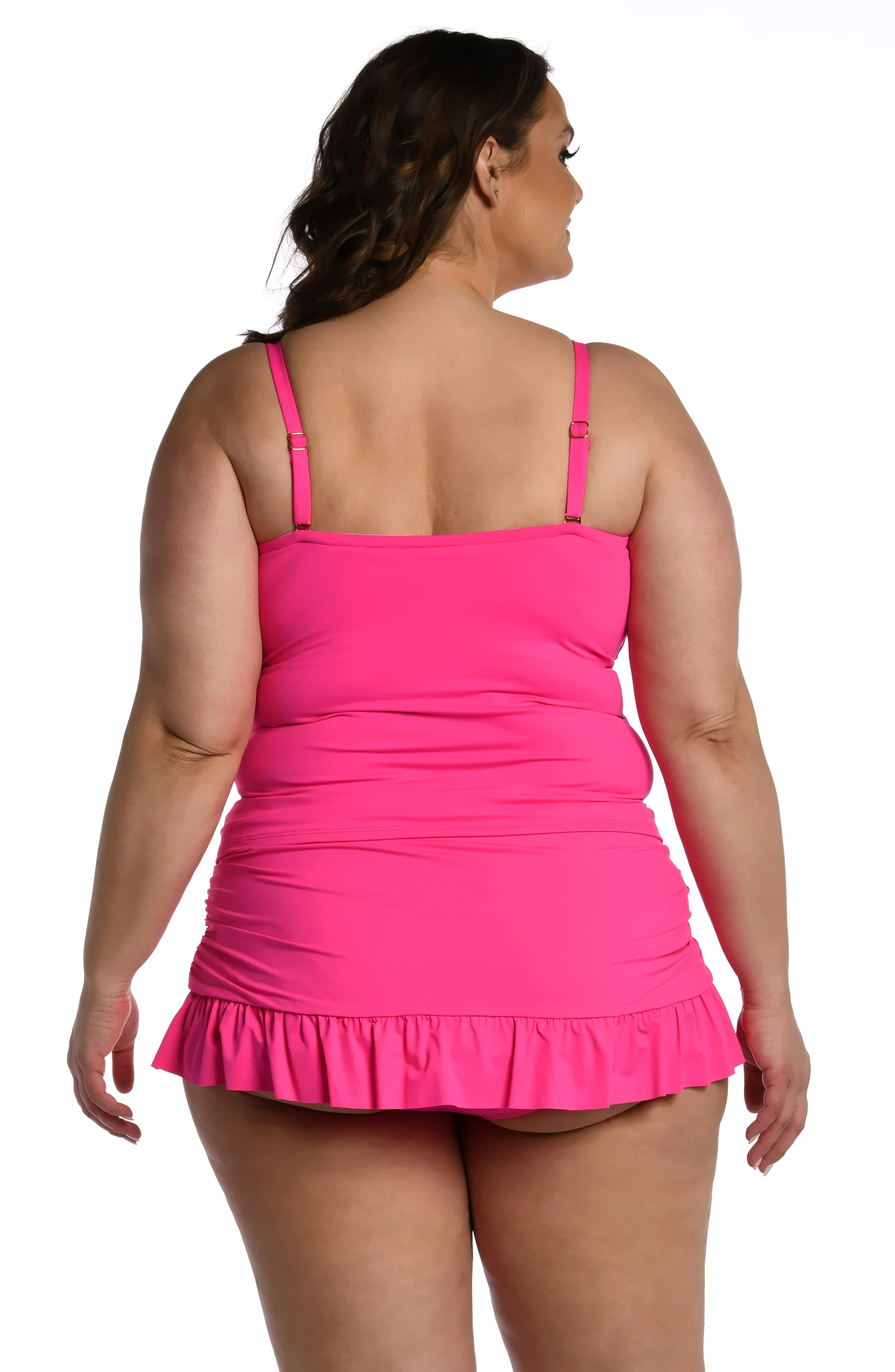 Island Goddess Bandeau Tankini Top - Pop Pink - FINAL SALE sold by La Blanca product image thumbnail 2