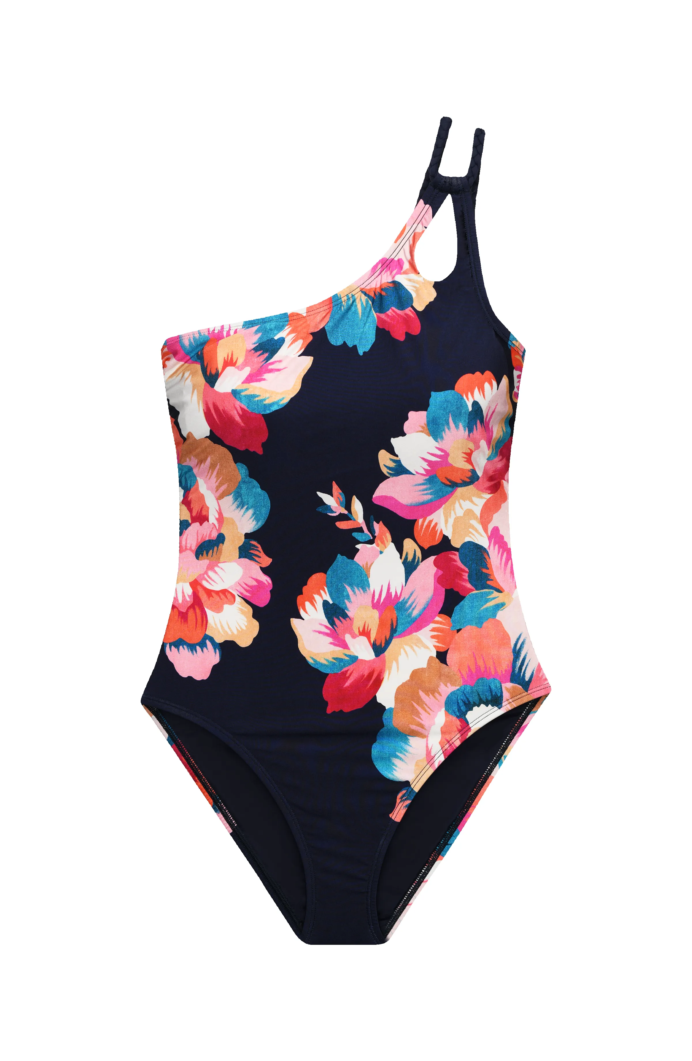 Denim Bouquet One Shoulder Keyhole One Piece sold by La Blanca product image thumbnail 4