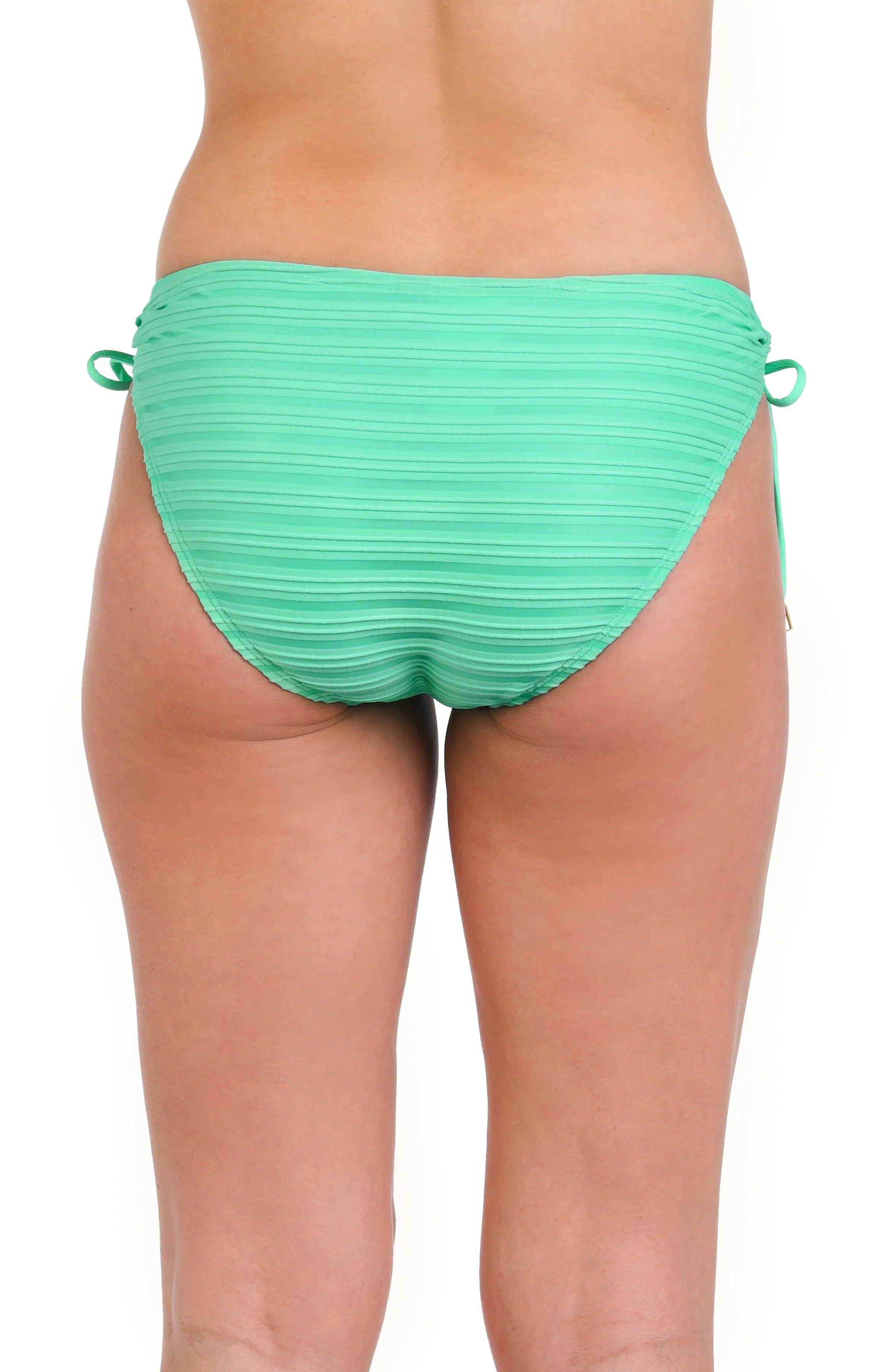 Fluid Lines Side Tie Hipster Bottom - Seafoam - FINAL SALE sold by La Blanca product image thumbnail 2