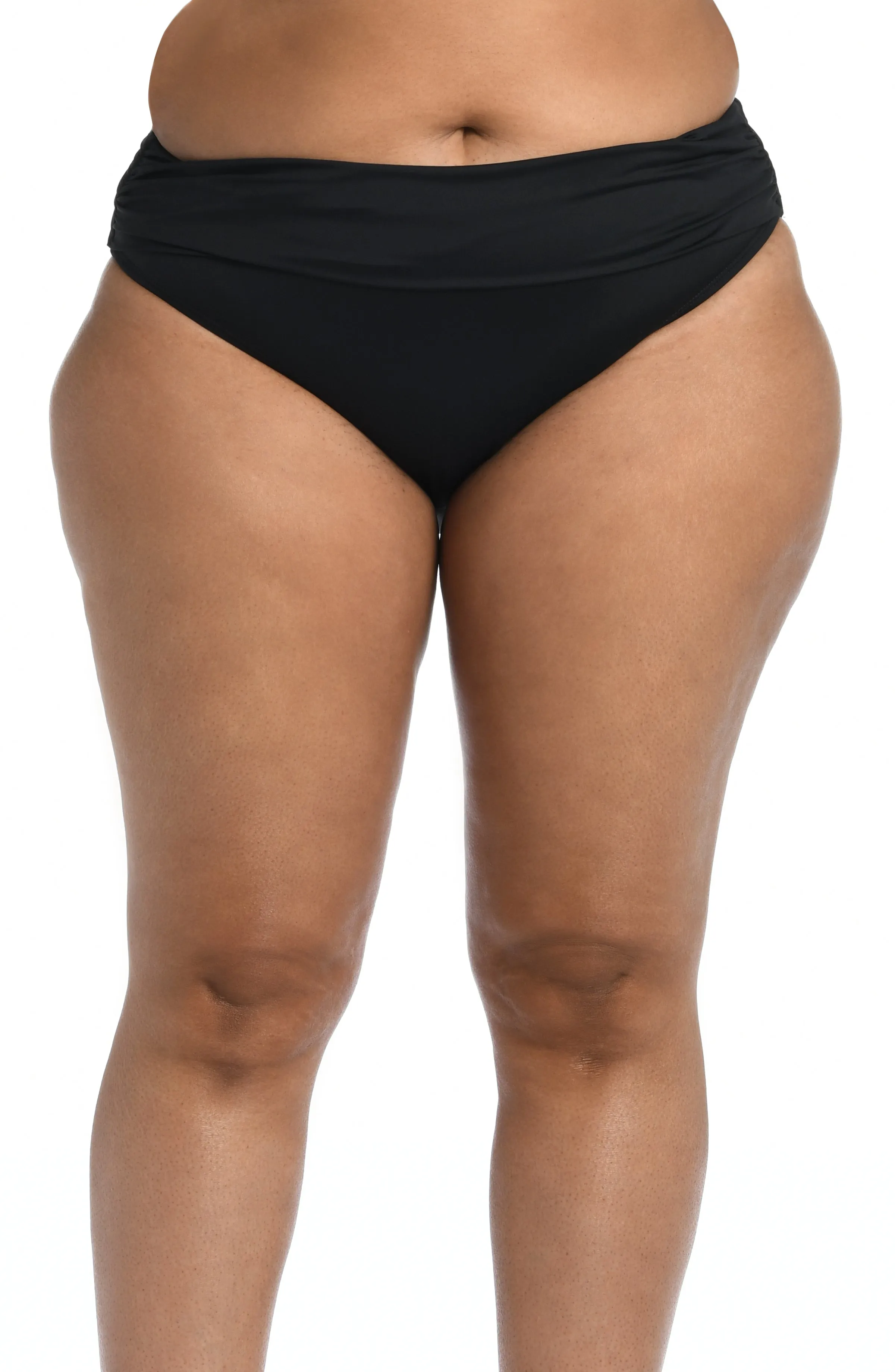 Island Goddess Shirred Band Hipster Bottom - Black sold by La Blanca product image thumbnail 3