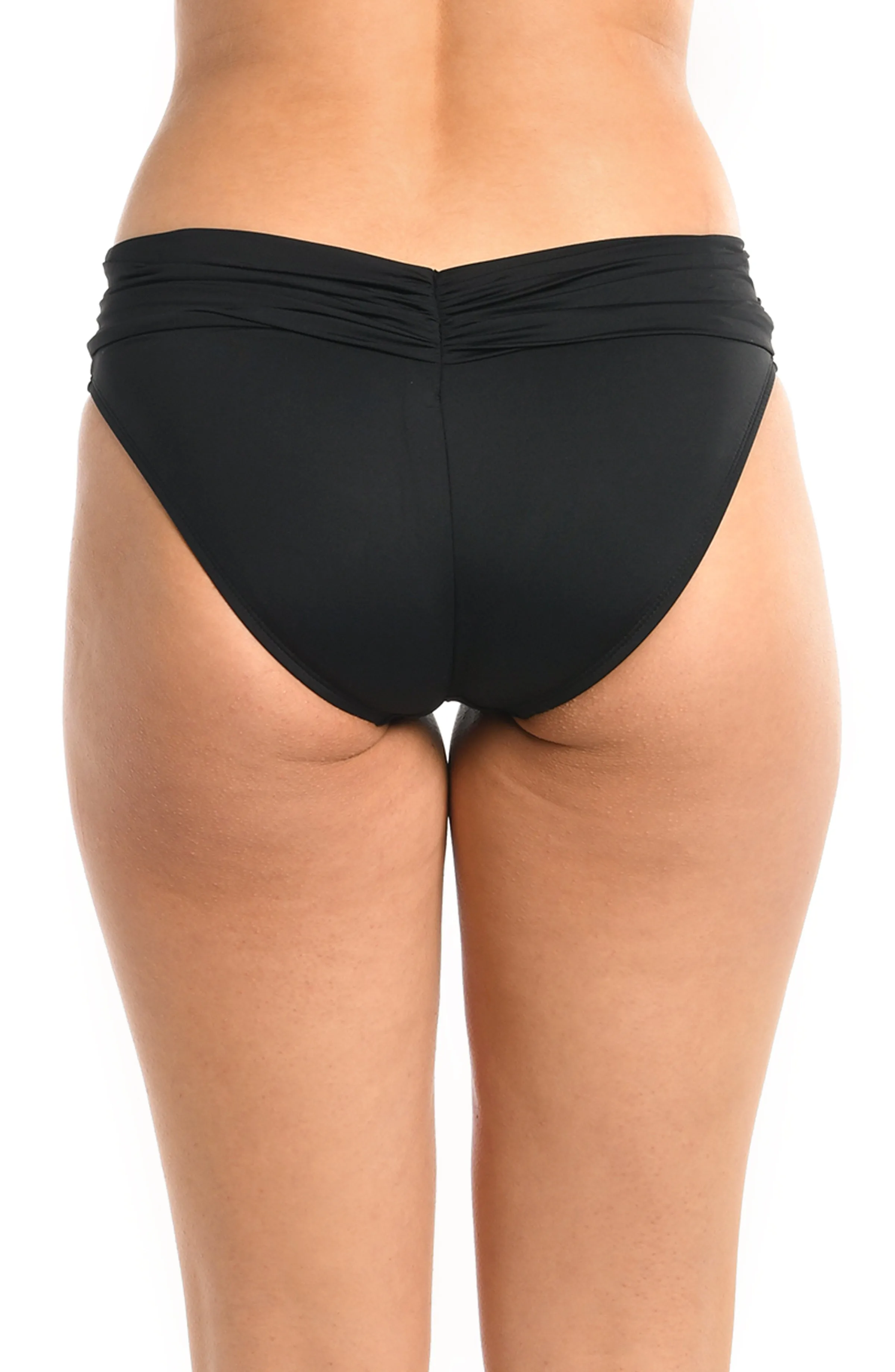 Island Goddess Shirred Band Hipster Bottom - Black sold by La Blanca product image thumbnail 2