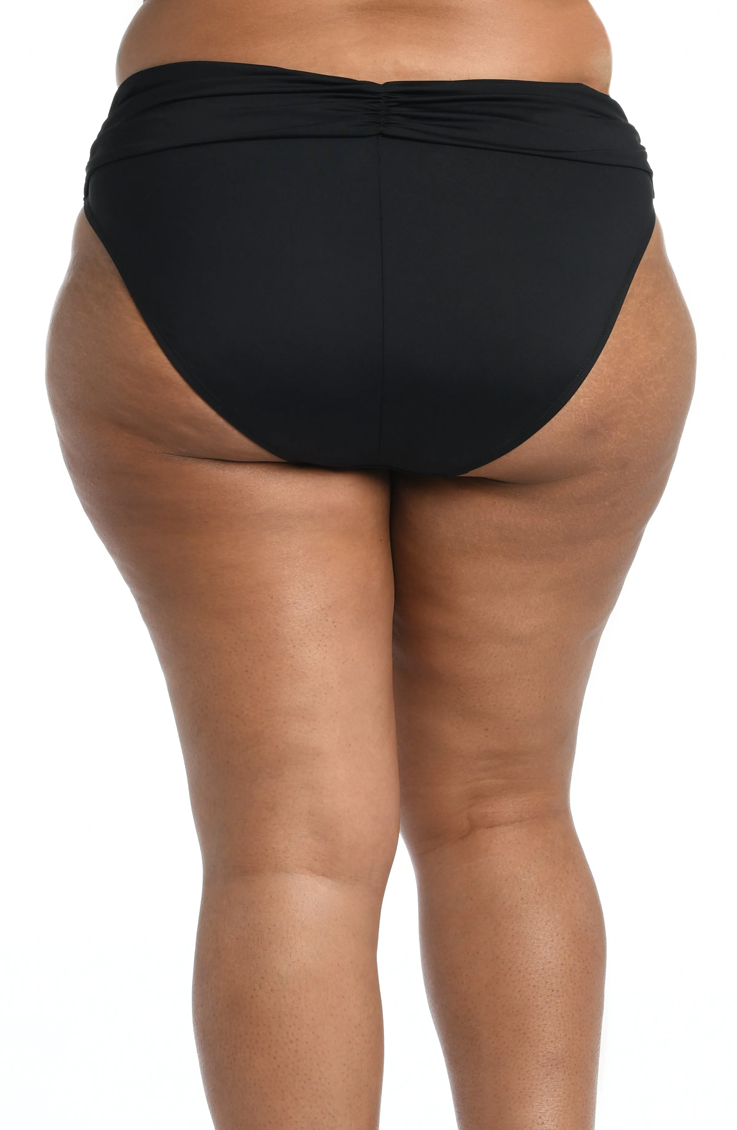 Island Goddess Shirred Band Hipster Bottom - Black sold by La Blanca product image thumbnail 4