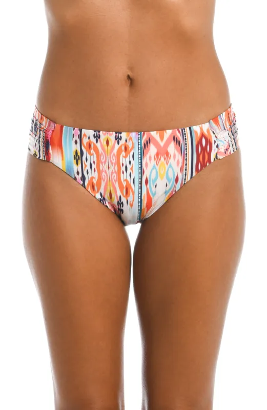 Desert Dream Side Shirred Hipster Bottom (Final Sale) sold by La Blanca