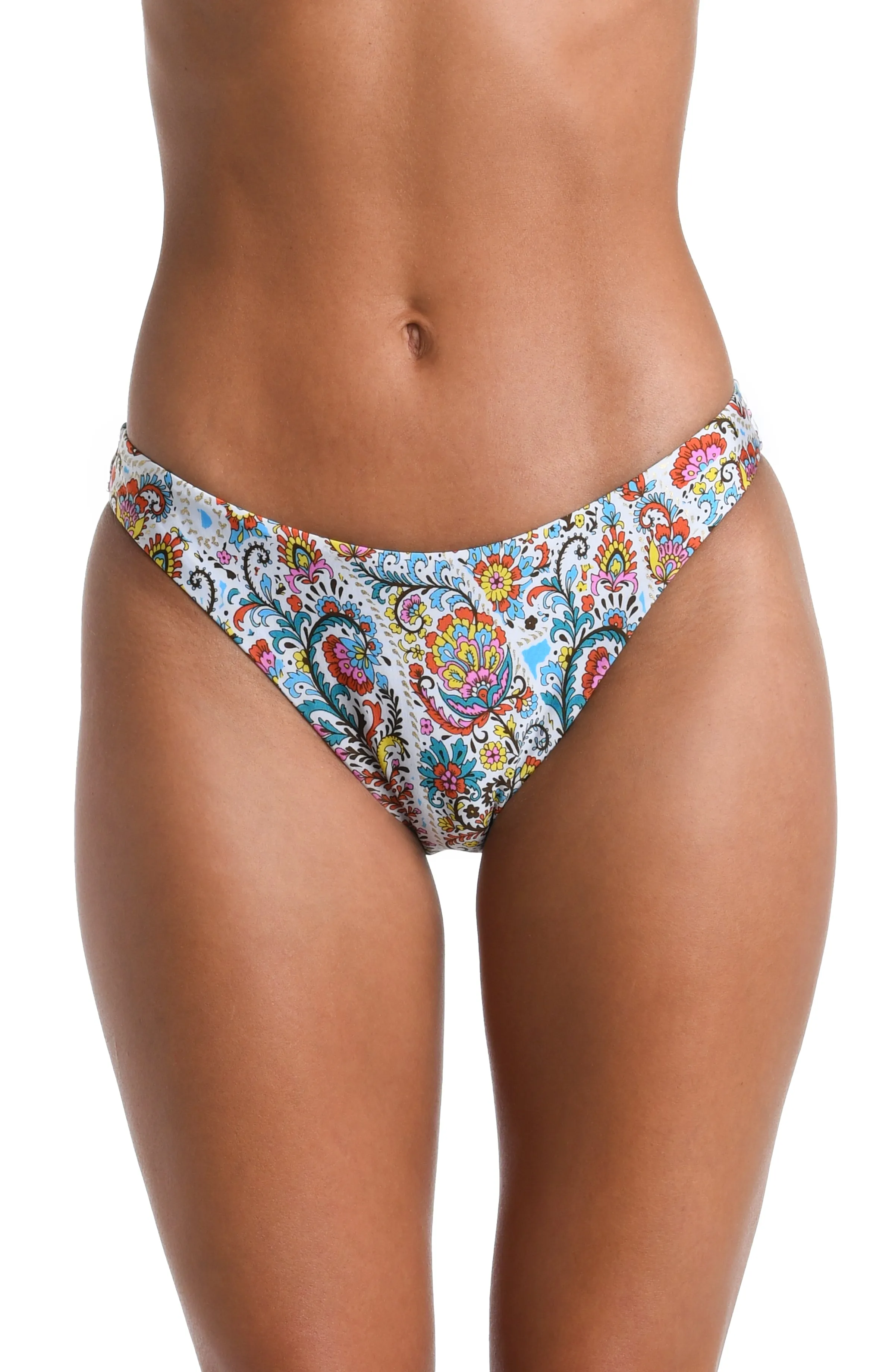 Sunshine 79 Glam Paisley French Cut Bikini Bottom sold by La Blanca
