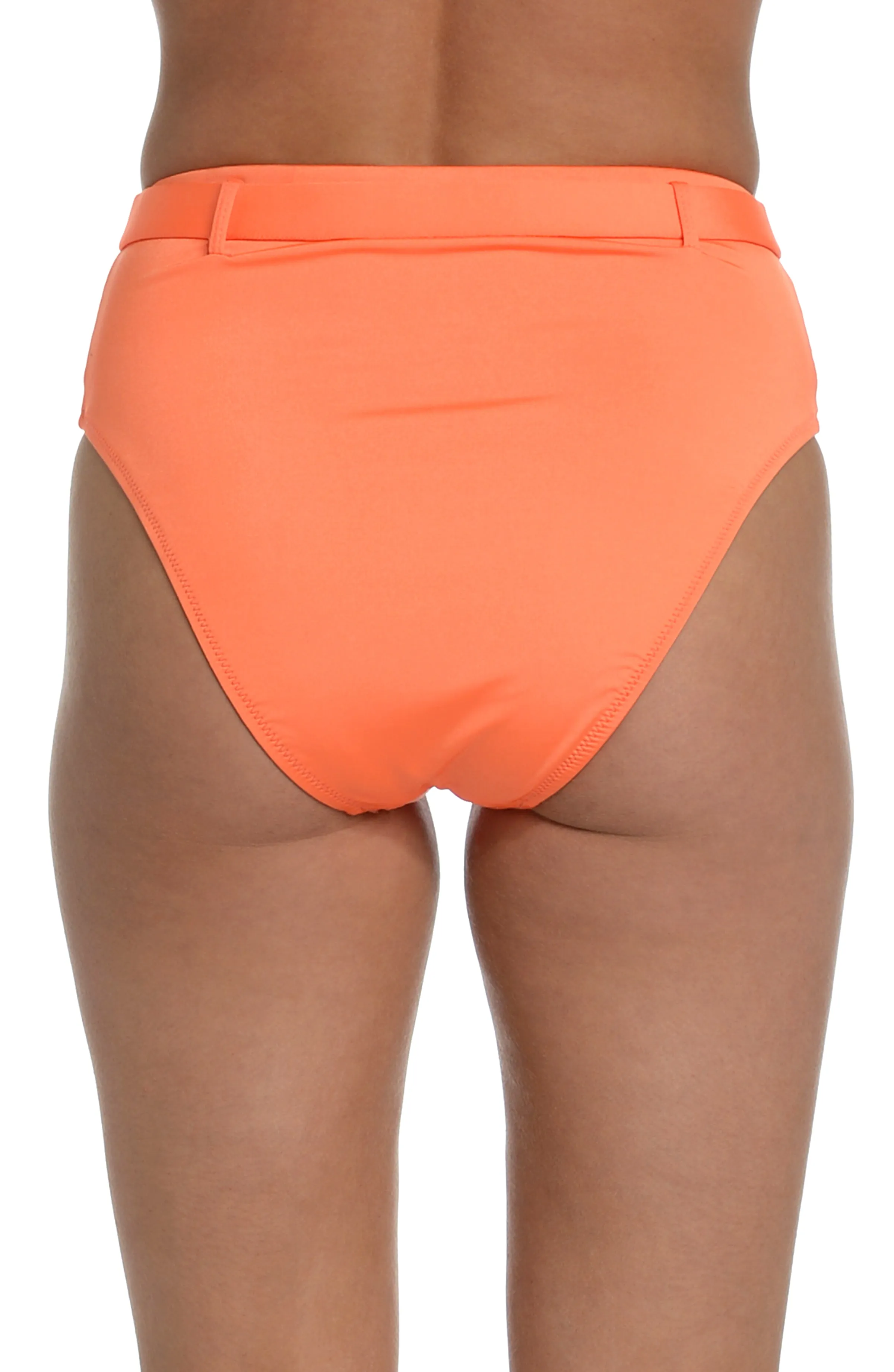 Sunshine 79 Wanderlust Solids High-Waist Bottom - Bright Coral - FINAL SALE sold by La Blanca product image thumbnail 2