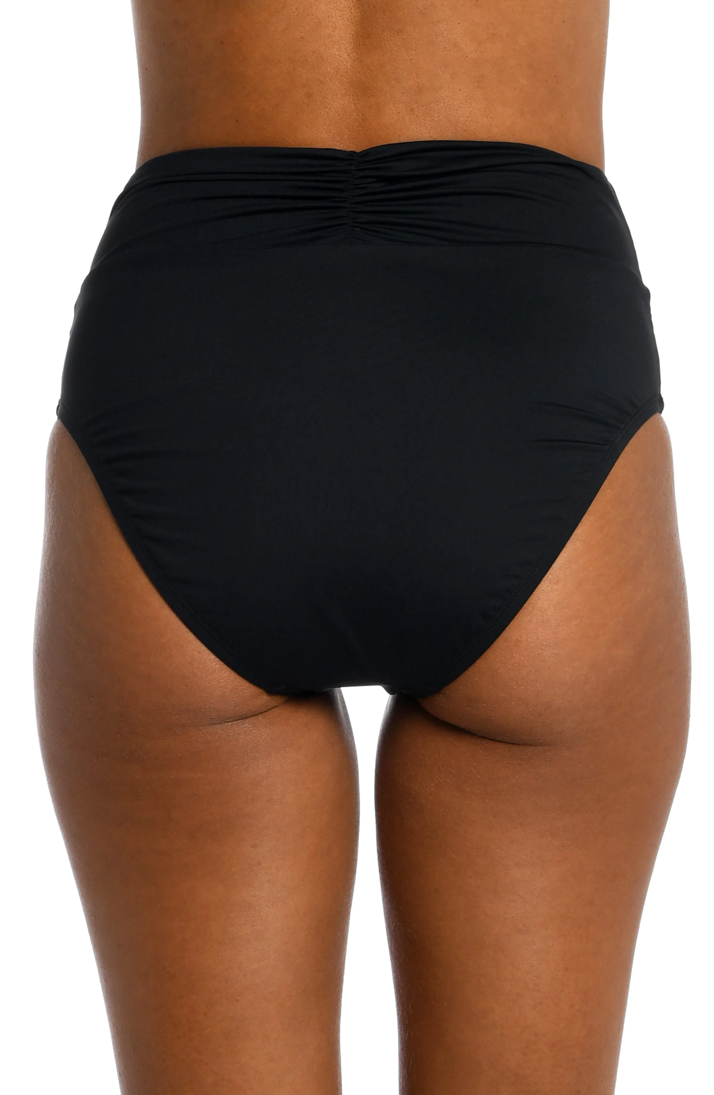 Island Goddess Cinch Back High Waist Bottom - Black sold by La Blanca product image thumbnail 2