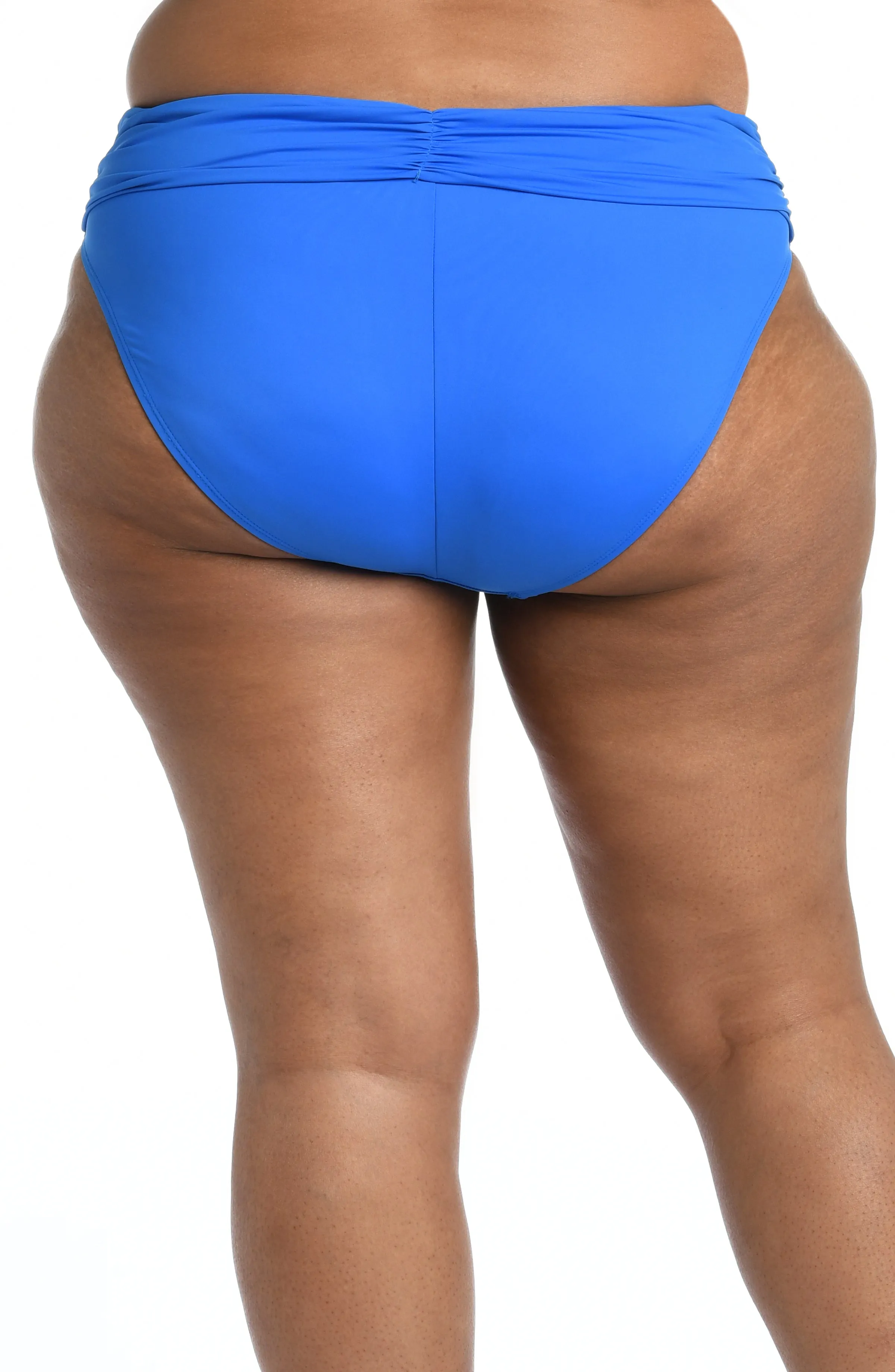 Island Goddess Ruched Band Hipster Bottom - Capri Blue - FINAL SALE sold by La Blanca product image thumbnail 4