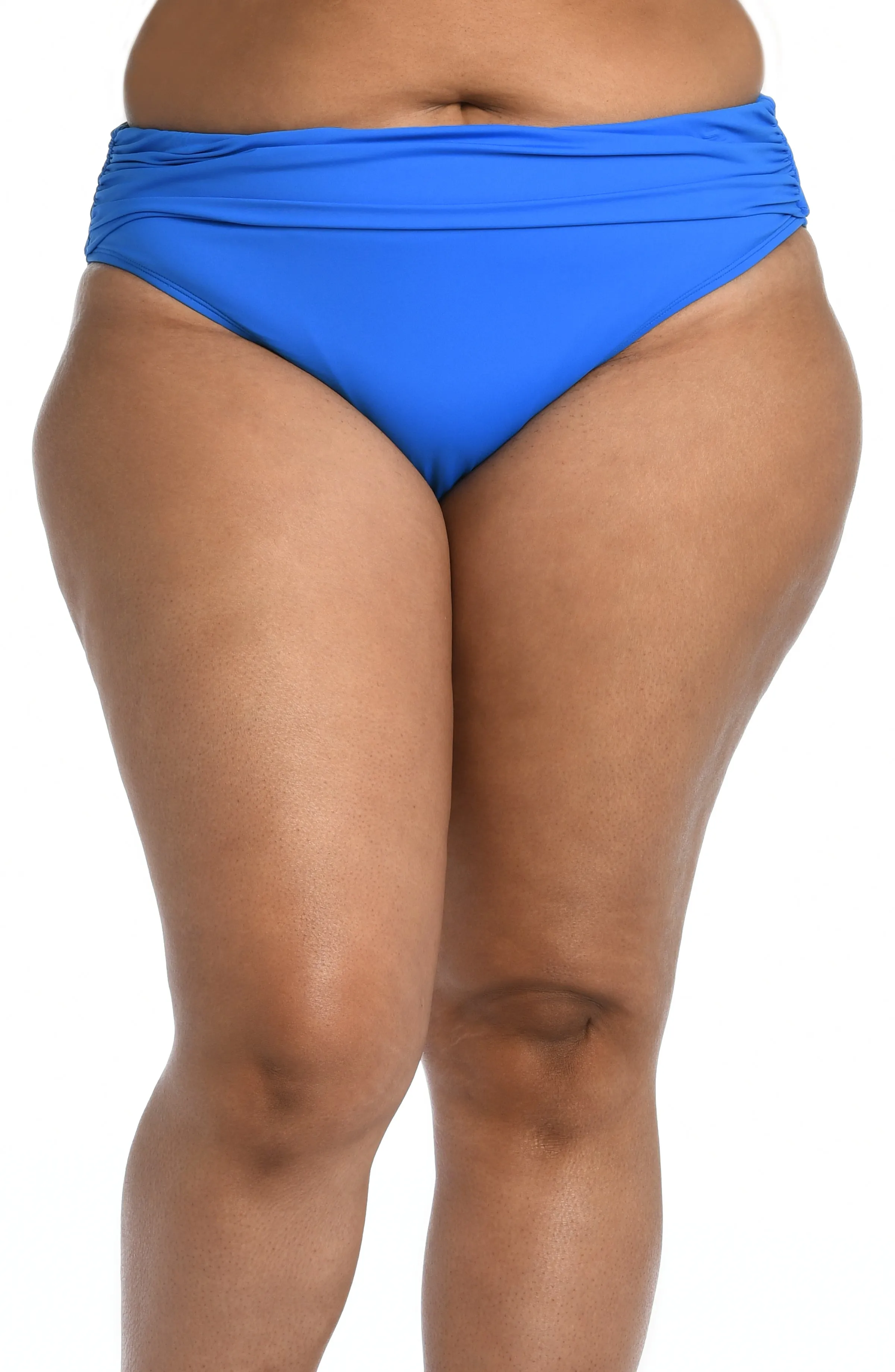 Island Goddess Ruched Band Hipster Bottom - Capri Blue - FINAL SALE sold by La Blanca product image thumbnail 3
