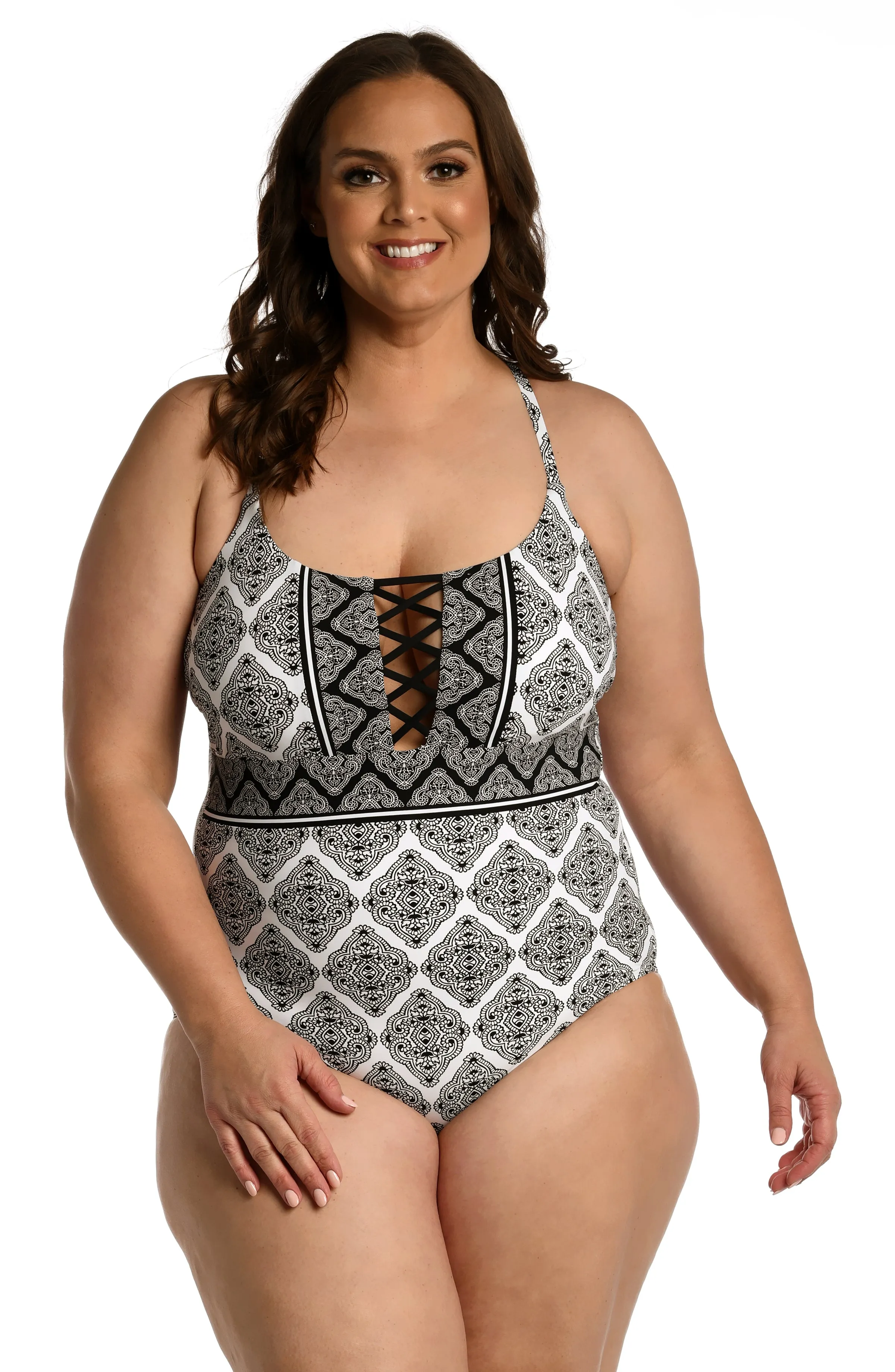Oasis Tile Strappy Back One Piece (Final Sale) sold by La Blanca product image thumbnail 3