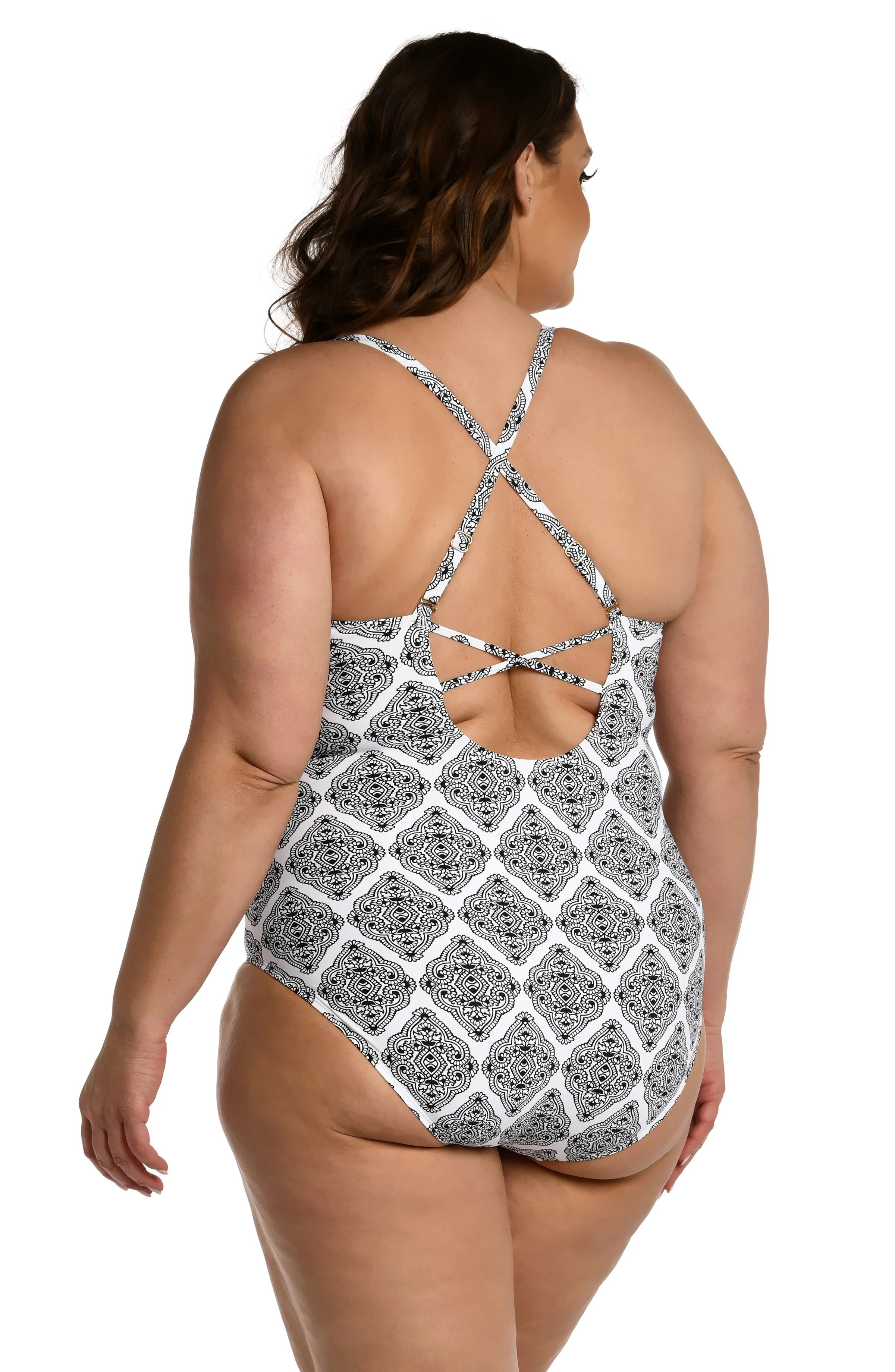 Oasis Tile Strappy Back One Piece (Final Sale) sold by La Blanca product image thumbnail 4