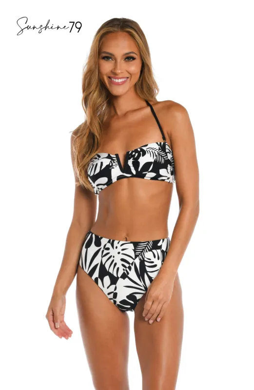 Sunshine 79 Optic Tropic V-Wire Bandeau Bikini Top - FINAL SALE sold by La Blanca
