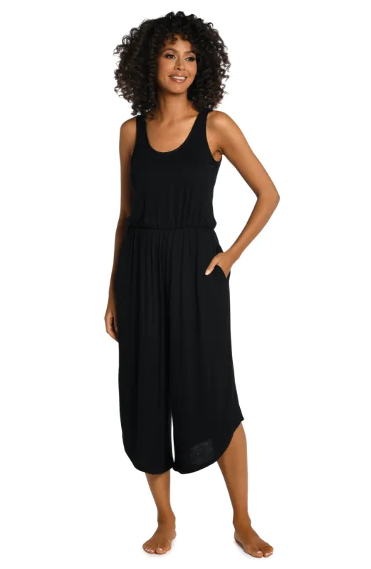 Draped Darling Wide Leg Jumpsuit - FINAL SALE sold by La Blanca