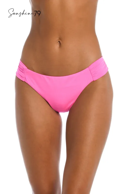 Sunshine 79 Sunshine Solids Side Shirred Hipster Bottom - FINAL SALE sold by La Blanca