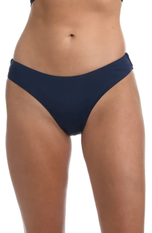Island Goddess Scoop Front Ruched Back Bottom - Indigo sold by La Blanca