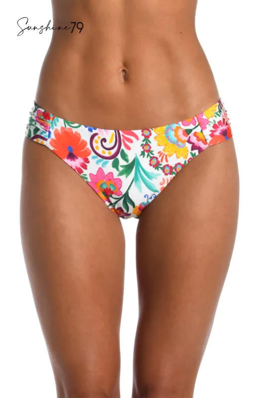 Sunshine 79 Bonita Floral Side Shirred Hipster Bottom - FINAL SALE sold by La Blanca