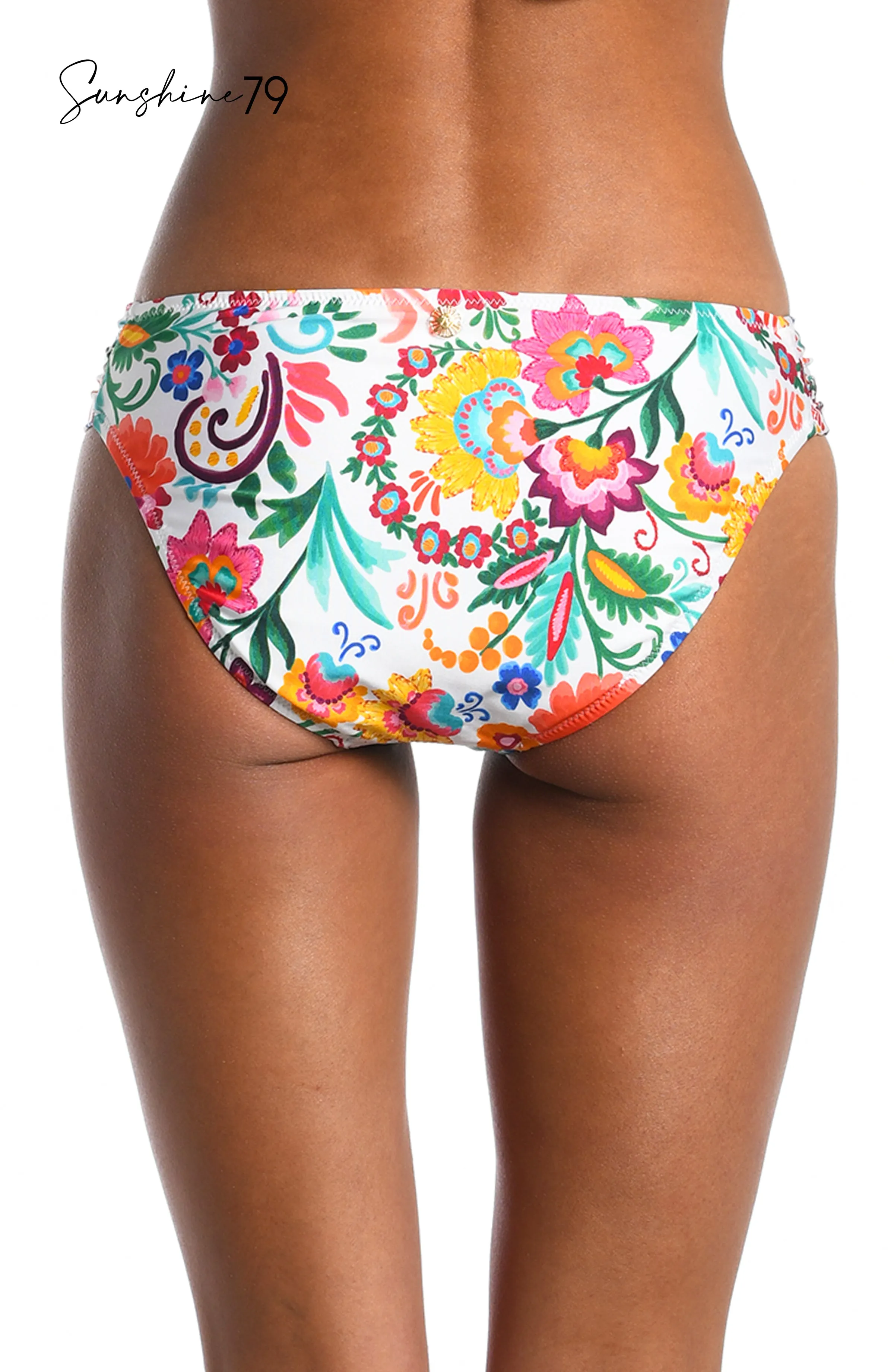 Sunshine 79 Bonita Floral Side Shirred Hipster Bottom - FINAL SALE sold by La Blanca product image thumbnail 2