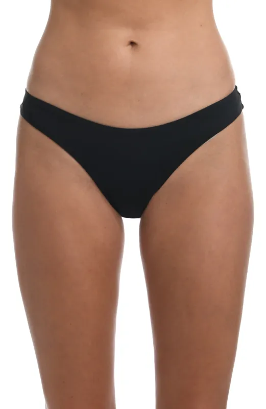 Island Goddess Scoop Front Ruched Back Bottom - Black - FINAL SALE sold by La Blanca