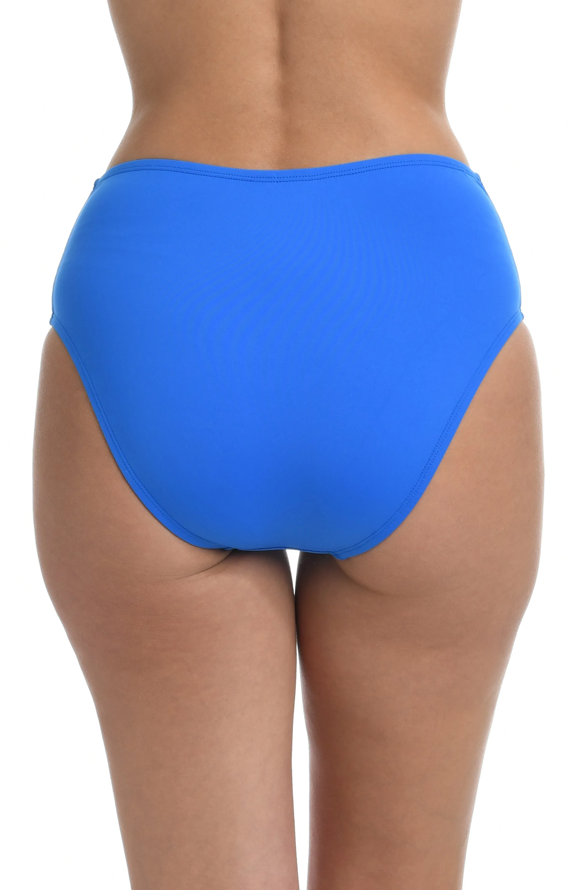 Island Goddess Side Shirred High Waist Bottom - Capri Blue - FINAL SALE sold by La Blanca product image thumbnail 2
