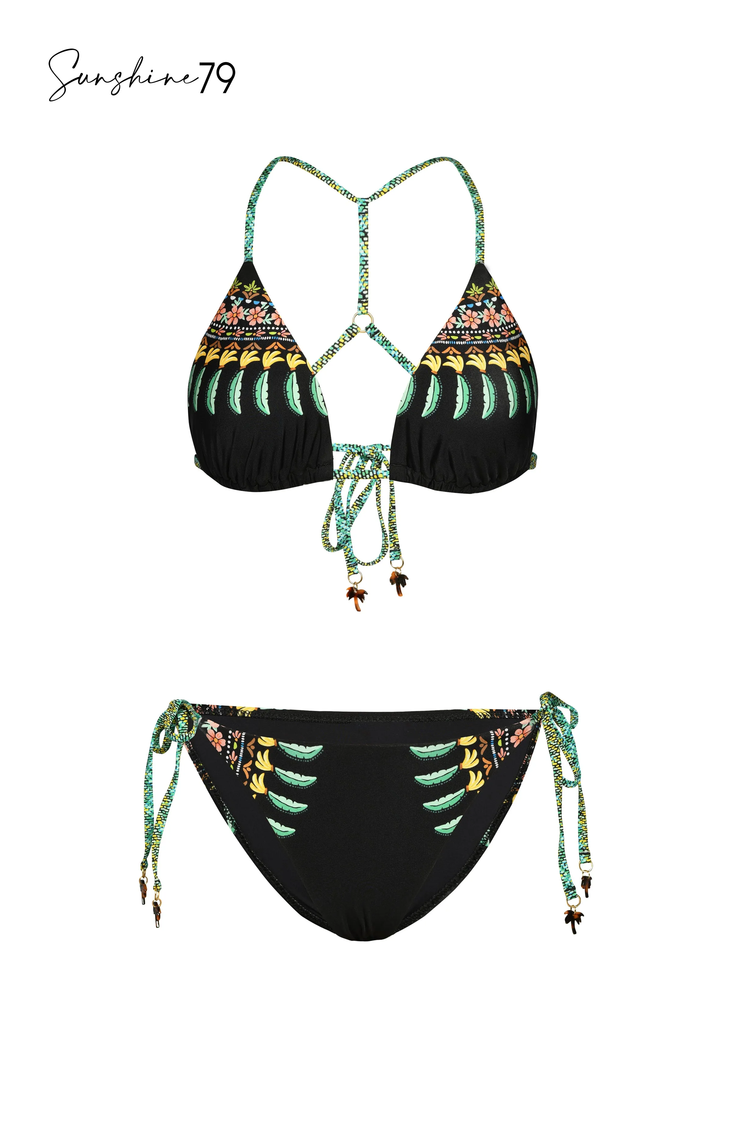 Sunshine 79 Palm Tree Paradise Tie-Side Hipster Bottom - FINAL SALE sold by La Blanca product image thumbnail 3