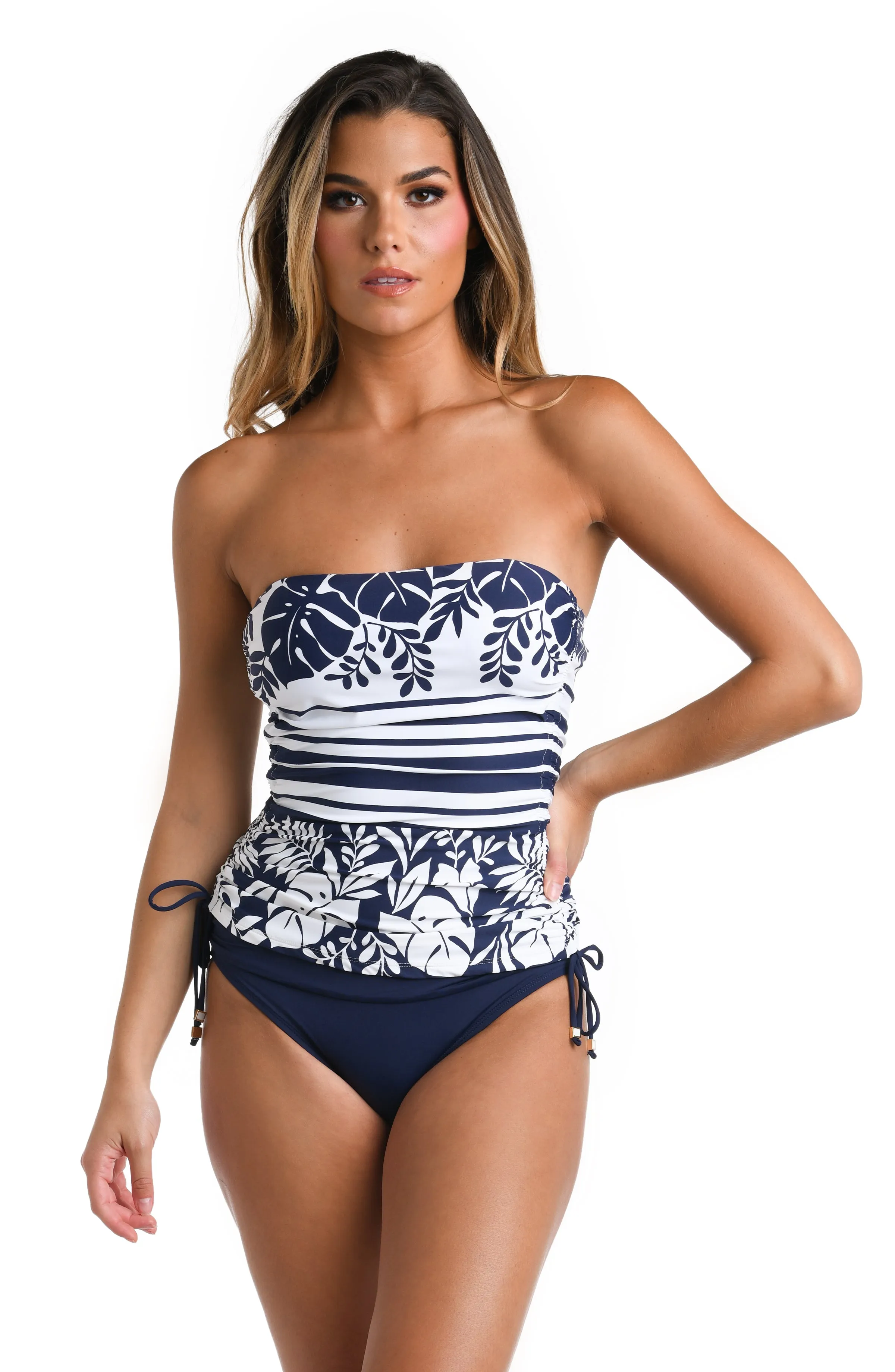 Beach Bungalow Cinch Side Bandeau Tankini Top sold by La Blanca product image thumbnail 3