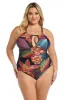 Sunlit Soiree High-Neck Keyhole One Piece sold by La Blanca