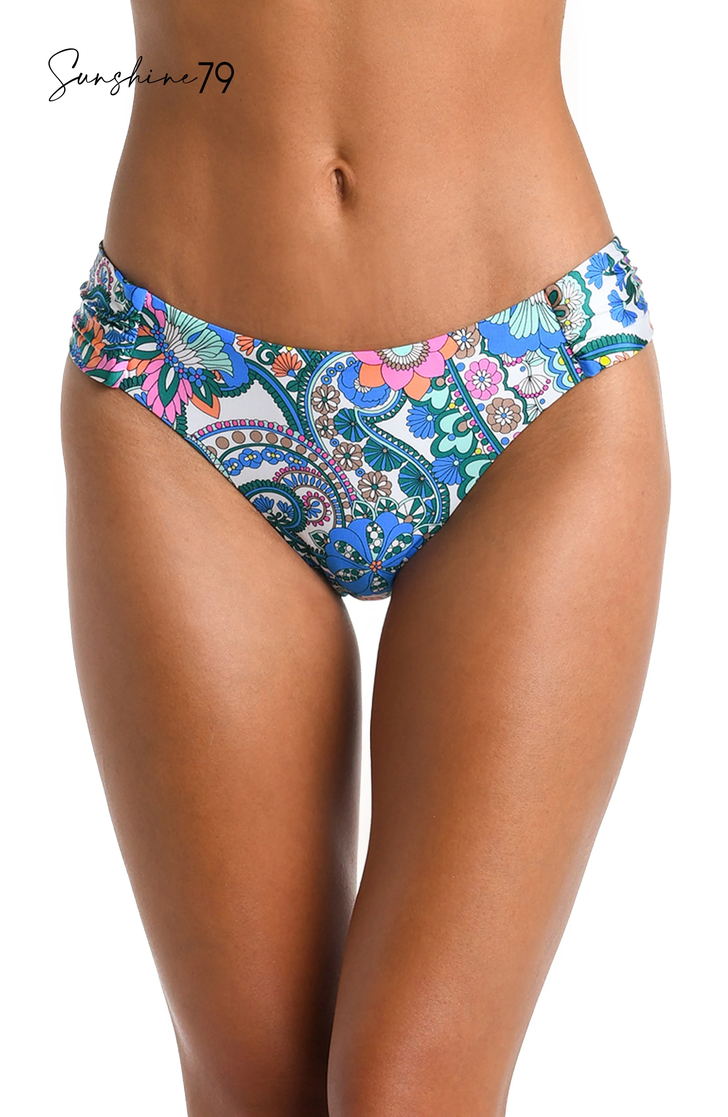 Sunshine 79 Feel Good Paisley Side Shirred Hipster Bottom sold by La Blanca product image thumbnail 3