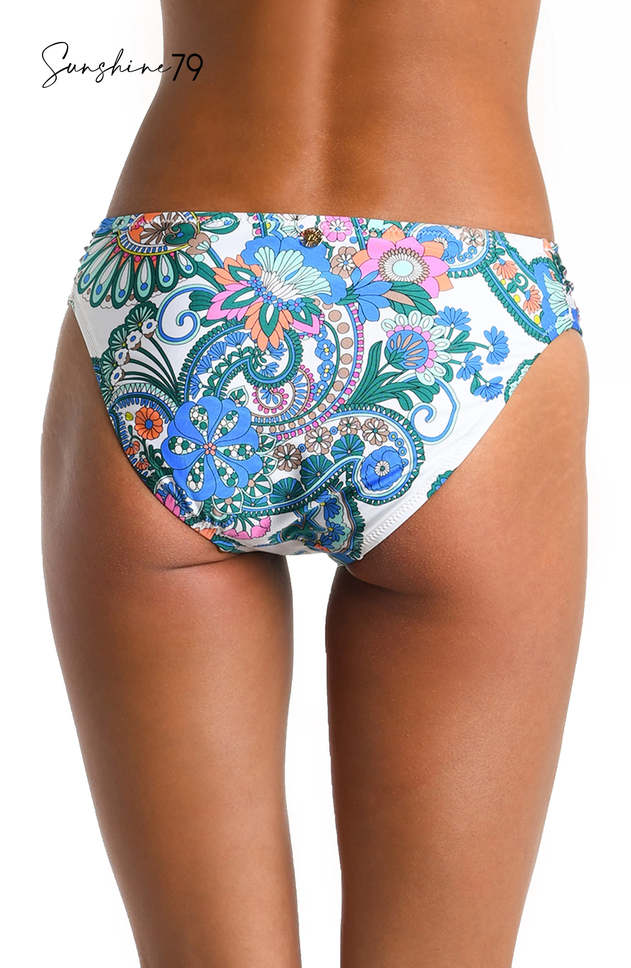 Sunshine 79 Feel Good Paisley Side Shirred Hipster Bottom sold by La Blanca product image thumbnail 4