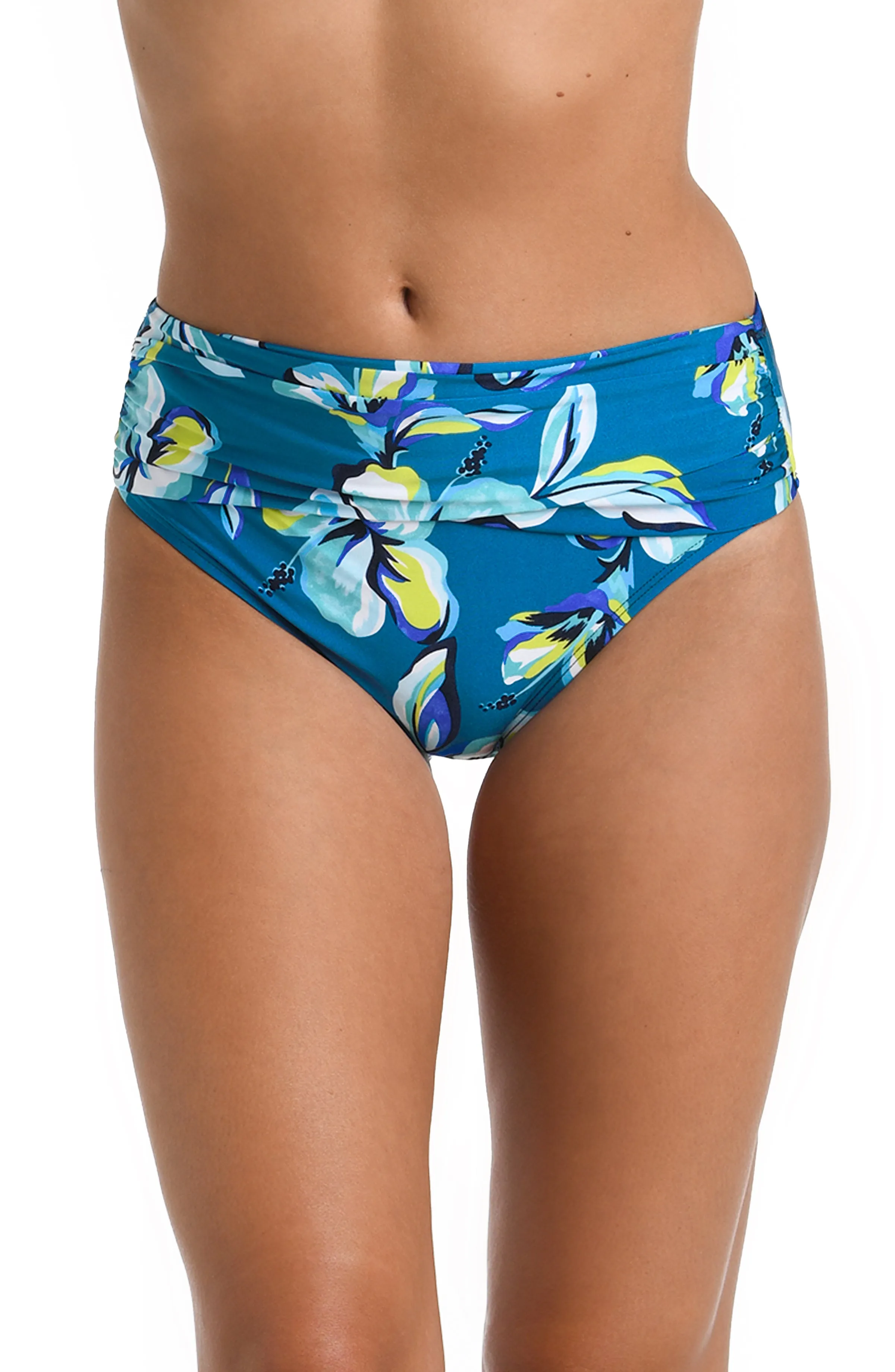 Fiji Tropics Mid-Waist Sash Band Bottom sold by La Blanca
