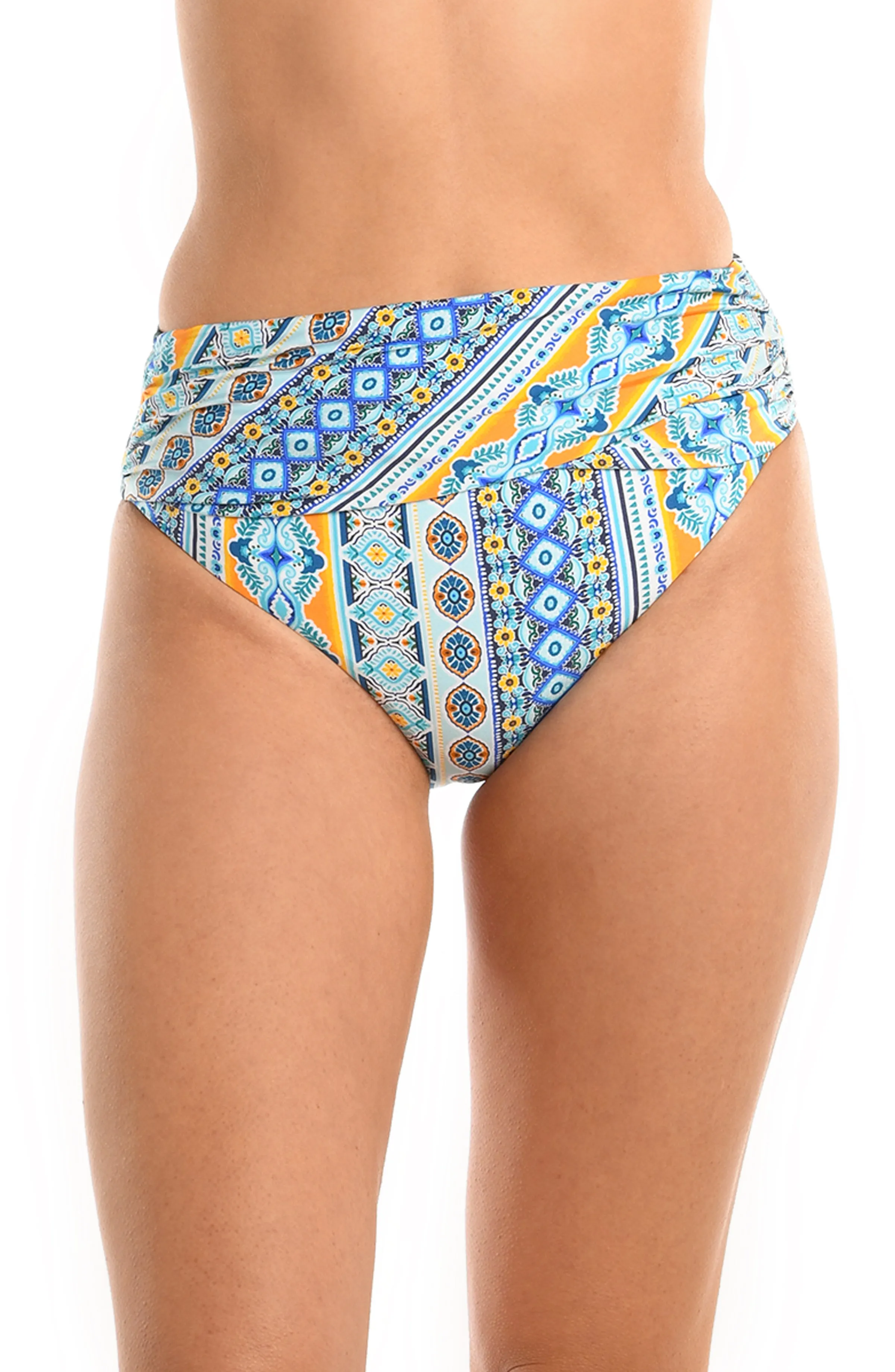 Scarf City Mid-Waist Sash Band Bottom sold by La Blanca product image thumbnail 3