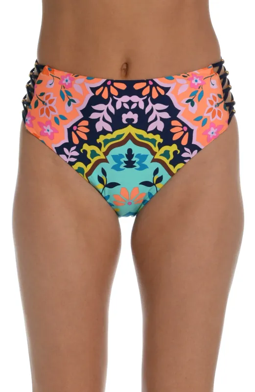 Sunshine 79 Flora-block High-Waist Bottom - FINAL SALE sold by La Blanca