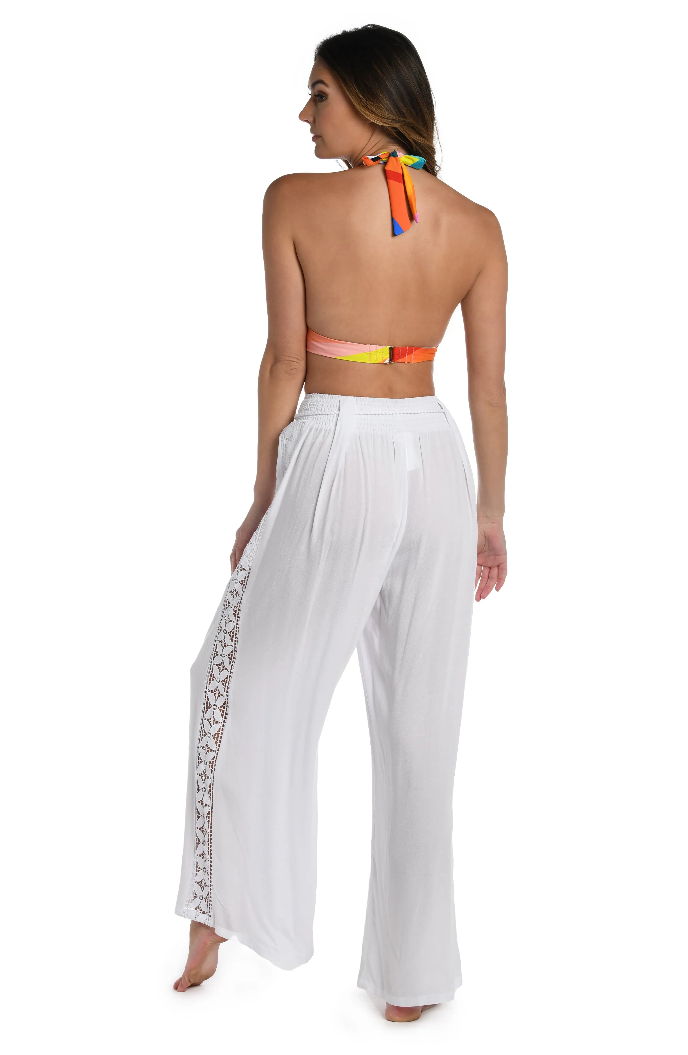 Coastal Covers Palazzo Pant - White - FINAL SALE sold by La Blanca product image thumbnail 2