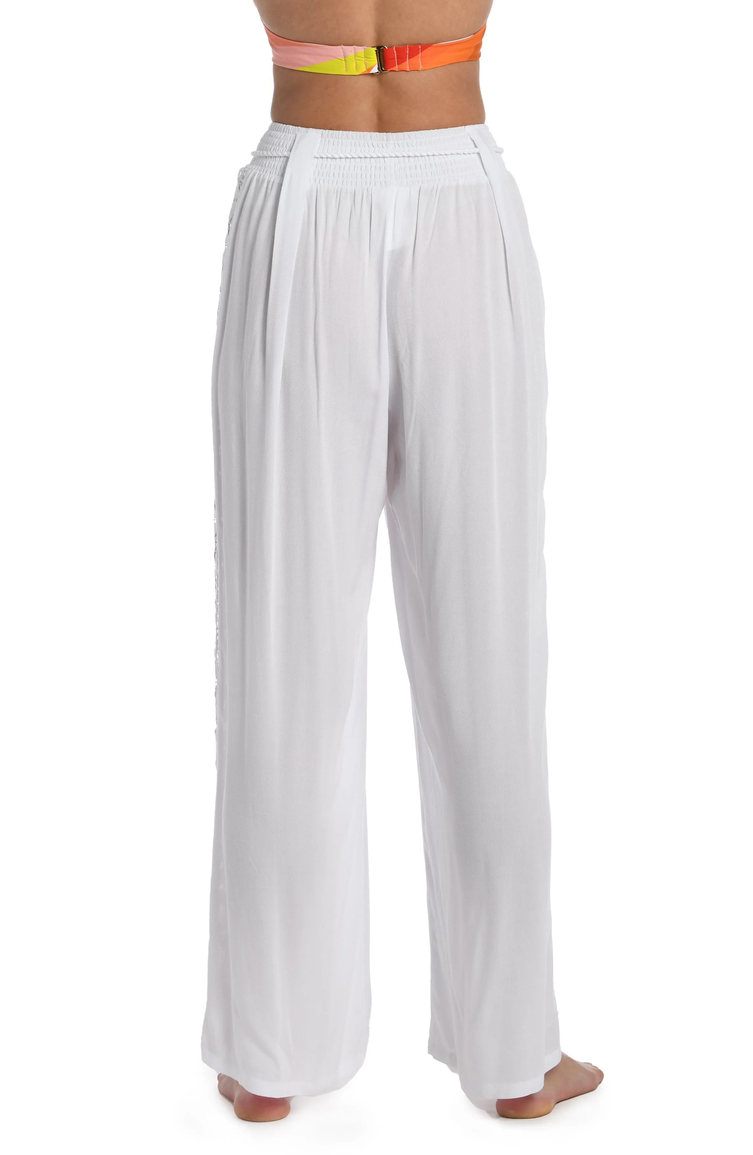 Coastal Covers Palazzo Pant - White - FINAL SALE sold by La Blanca product image thumbnail 4