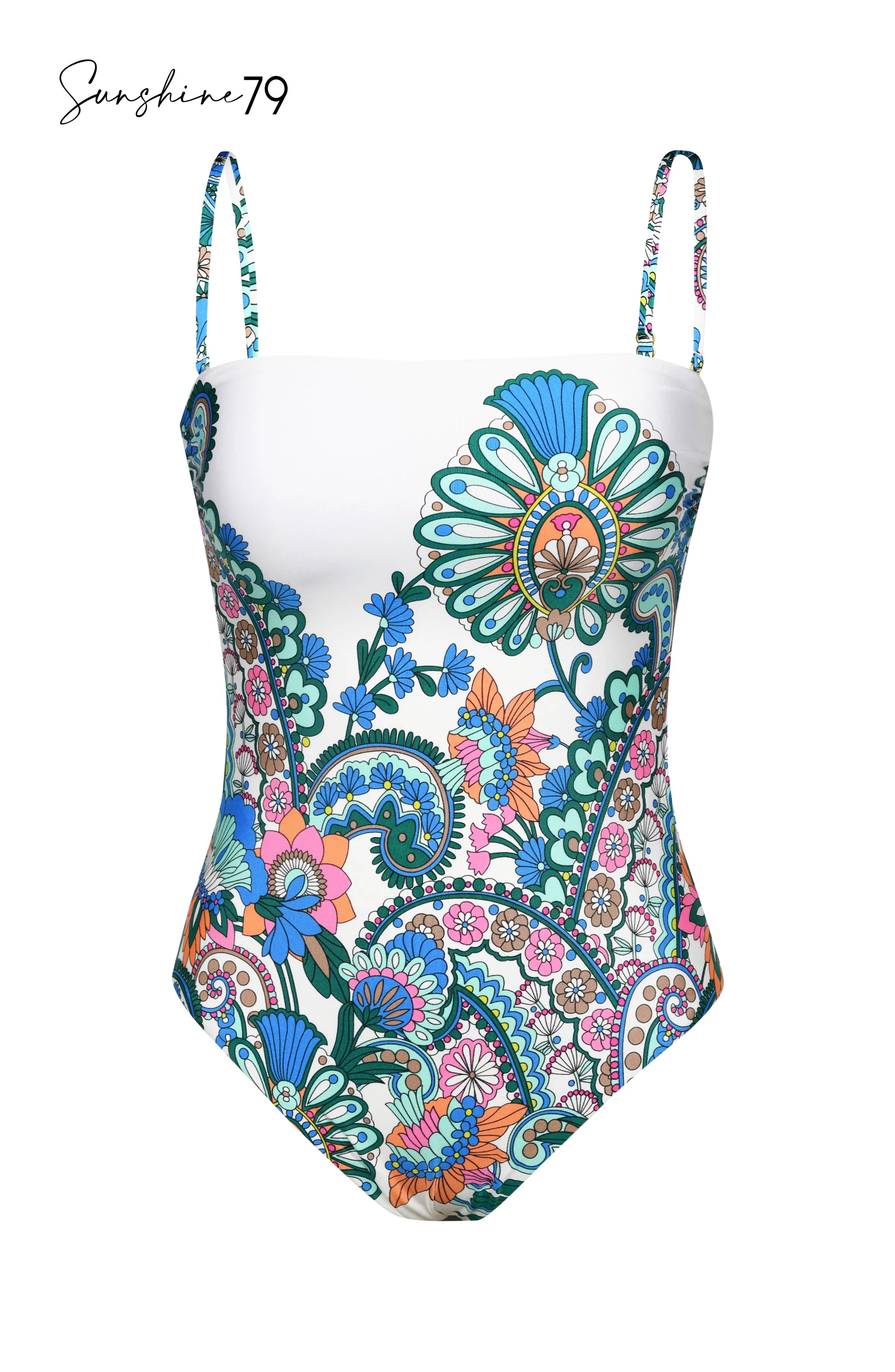 Sunshine 79 Feel Good Paisley Bandeau One Piece sold by La Blanca product image thumbnail 5