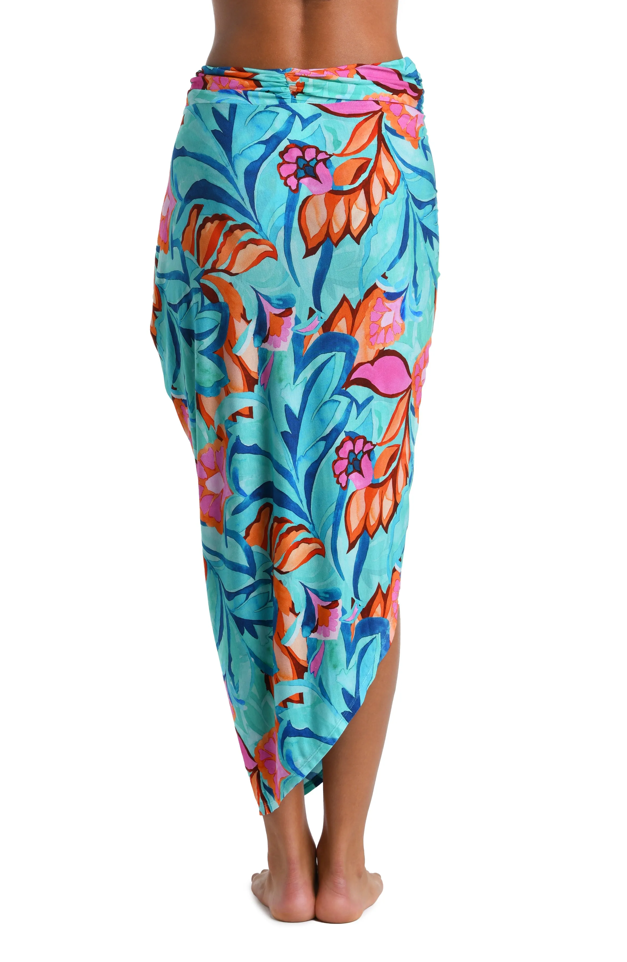 Sunshine 79 Polynesia Tropics Pull-On Faux Pareo Cover Up sold by La Blanca product image thumbnail 2