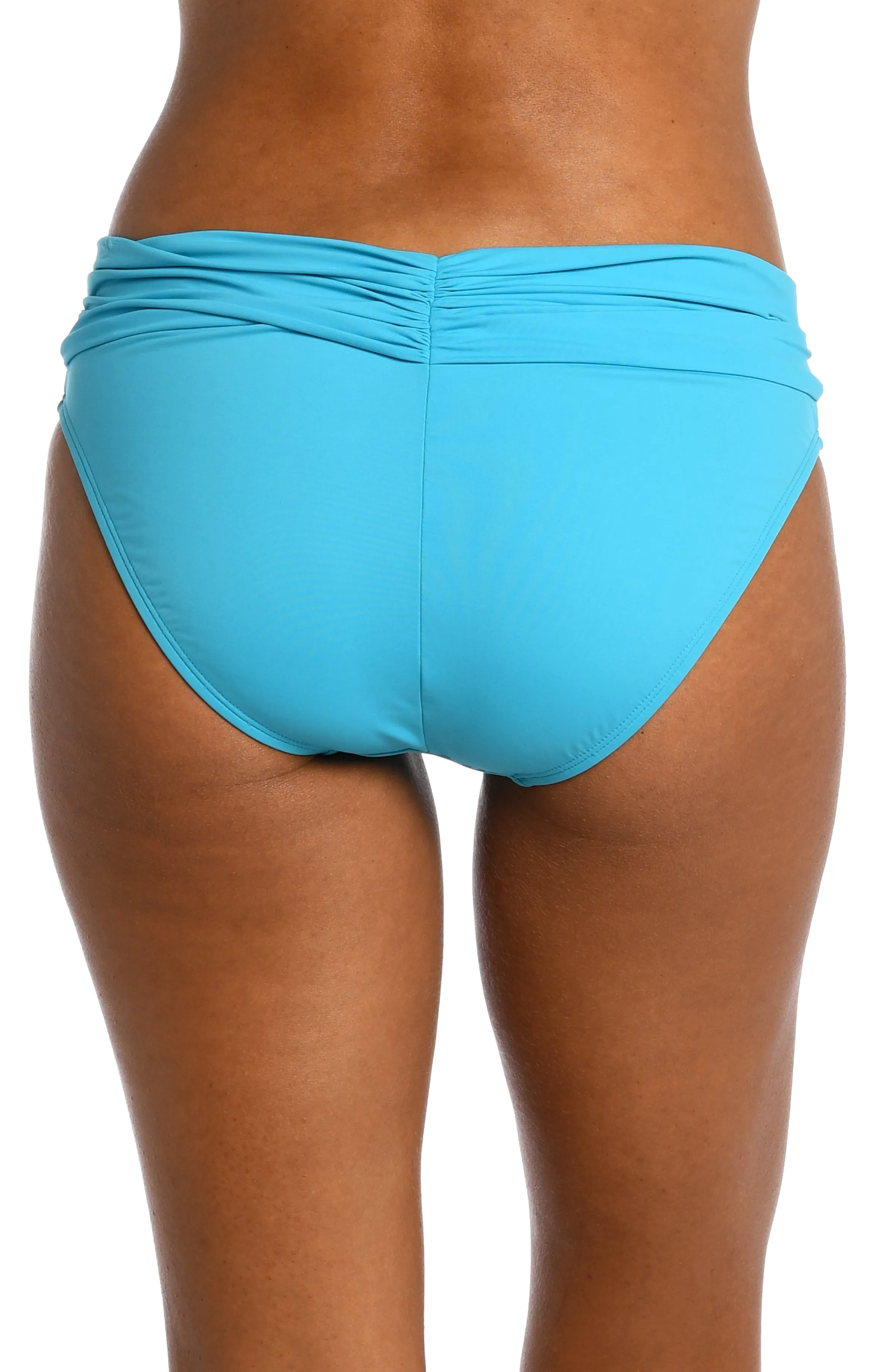 Island Goddess Shirred Band Hipster Bottom - Azul - FINAL SALE sold by La Blanca product image thumbnail 2