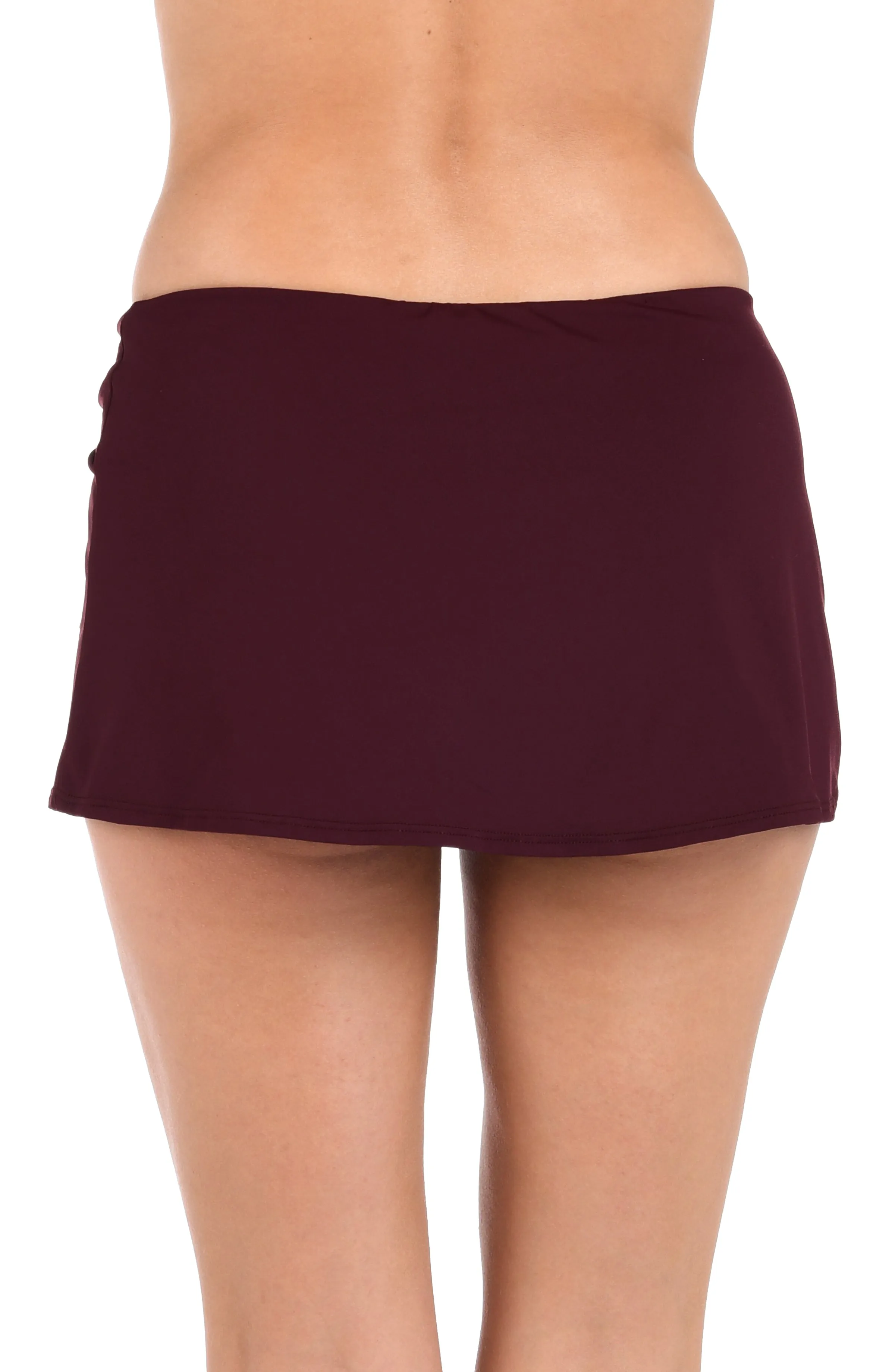 Island Goddess Adjustable Tunnel Skirted Bottom - Dark Cherry - FINAL SALE sold by La Blanca product image thumbnail 2