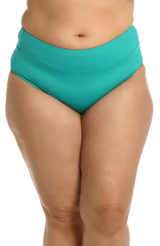 Island Goddess High-Waist Bottom - Emerald (Final Sale) sold by La Blanca
