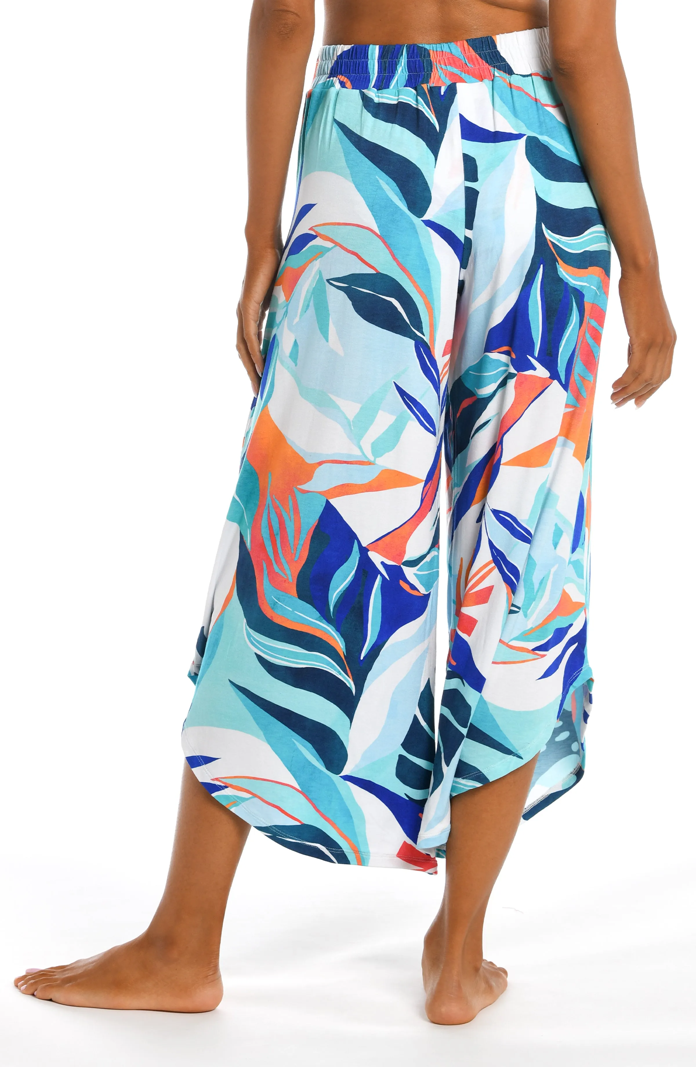 Coastal Palms Cropped Palazzo Pant - FINAL SALE sold by La Blanca product image thumbnail 2