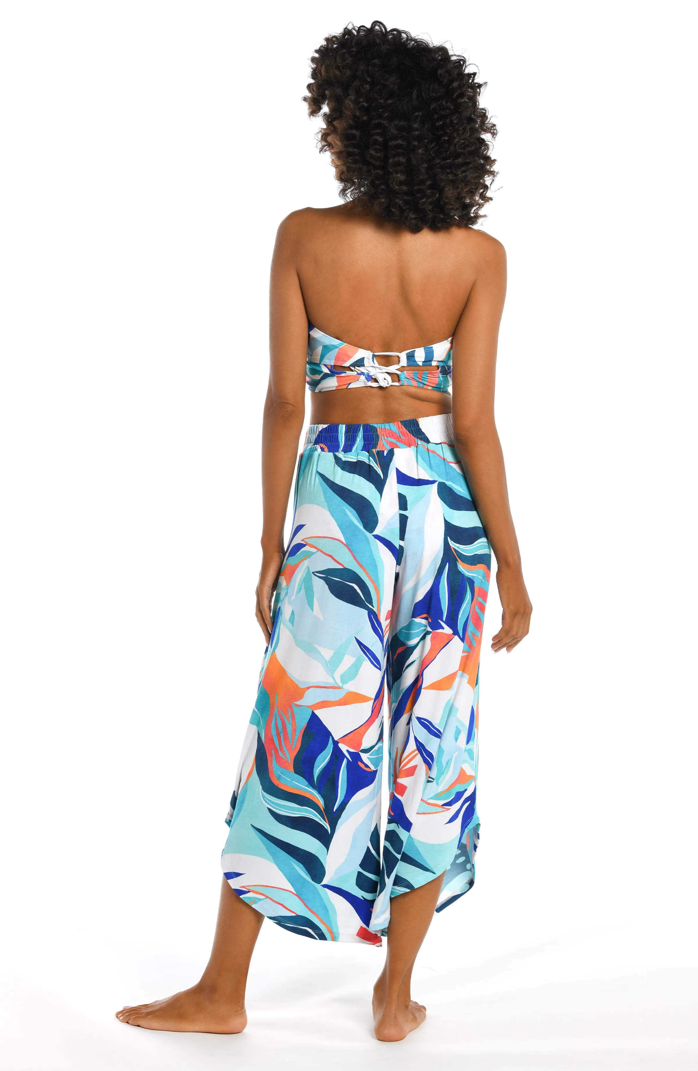 Coastal Palms Cropped Palazzo Pant - FINAL SALE sold by La Blanca product image thumbnail 4