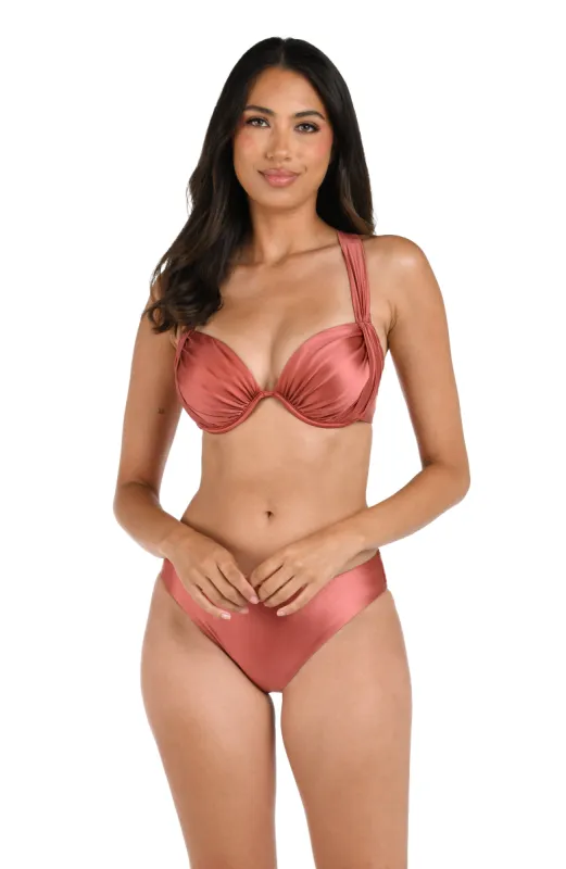 Earth Goddess Draped Underwire Bikini Top - Sienna - FINAL SALE sold by La Blanca
