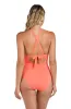 Island Goddess High Neck Keyhole One Piece - Sunset - FINAL SALE sold by La Blanca