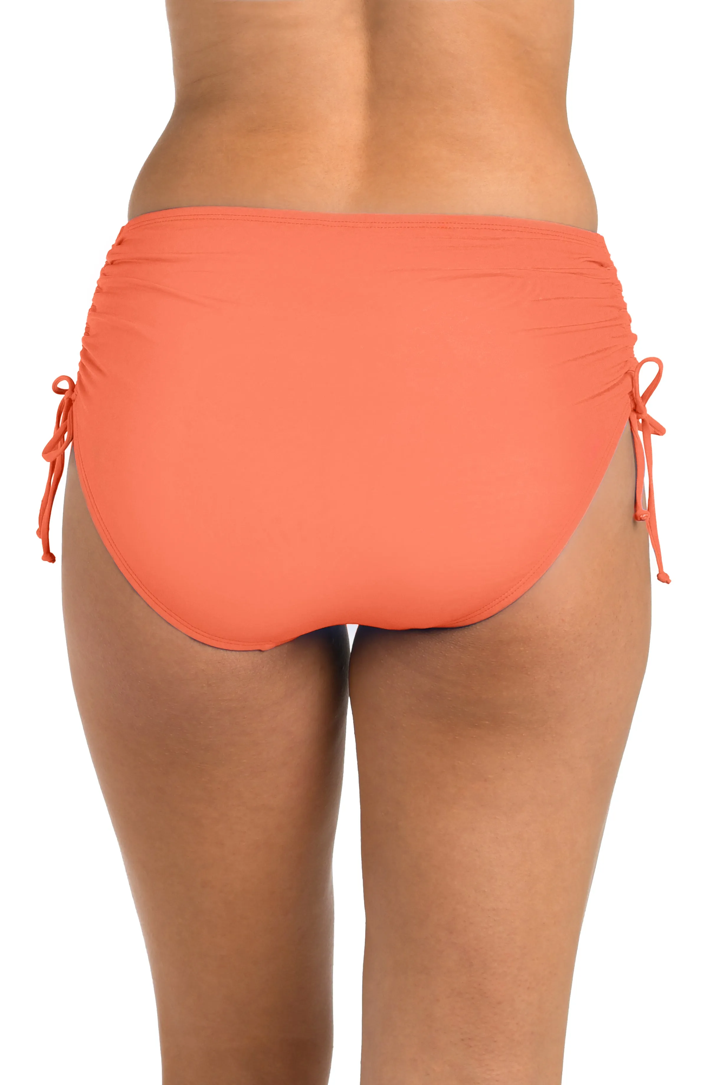 24th & Ocean Solid Mid Waist Side Tie Hipster Bottom - FINAL SALE sold by La Blanca product image thumbnail 2