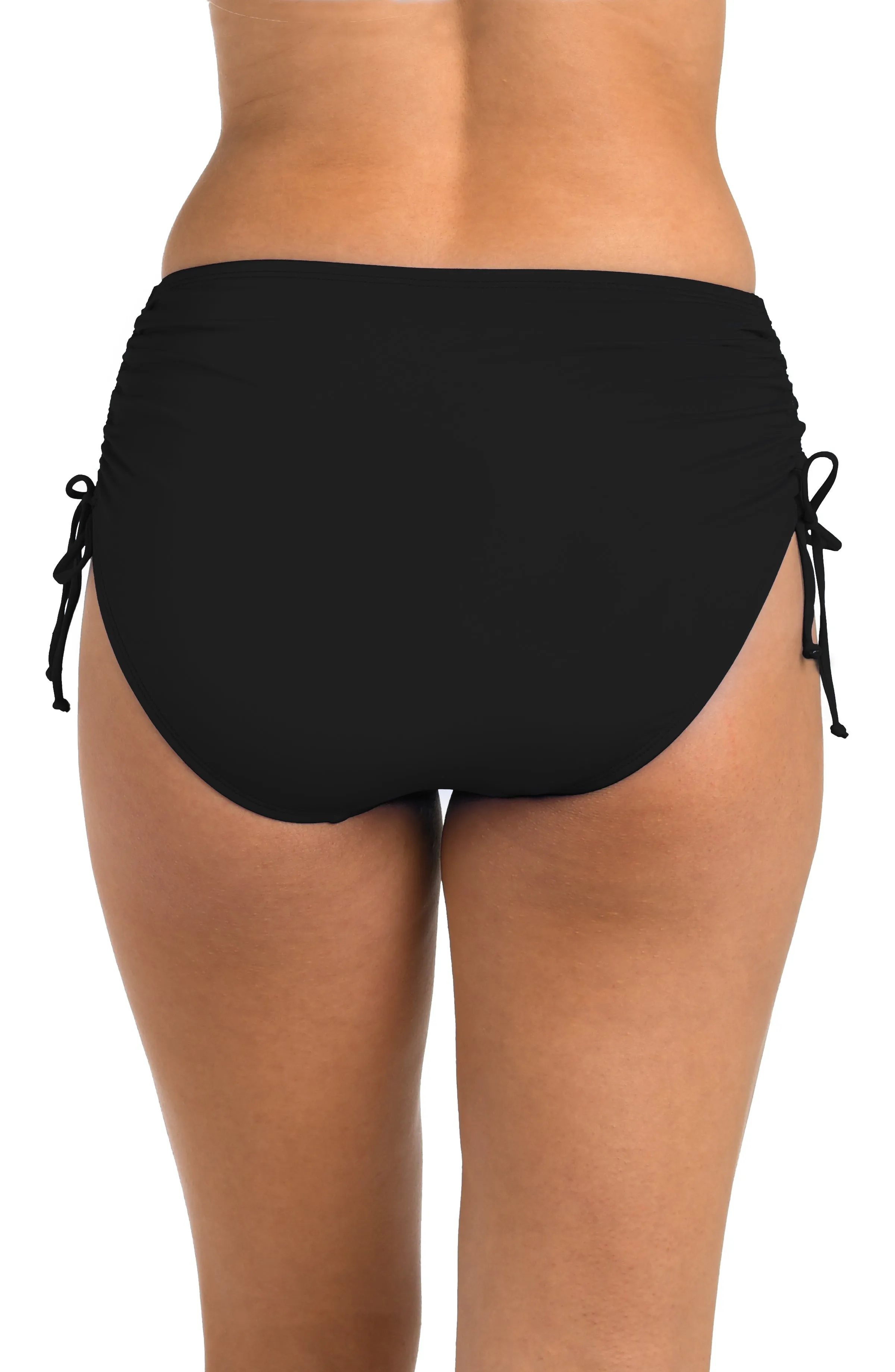 24th & Ocean Solid Mid Waist Side Tie Hipster Bottom sold by La Blanca product image thumbnail 2