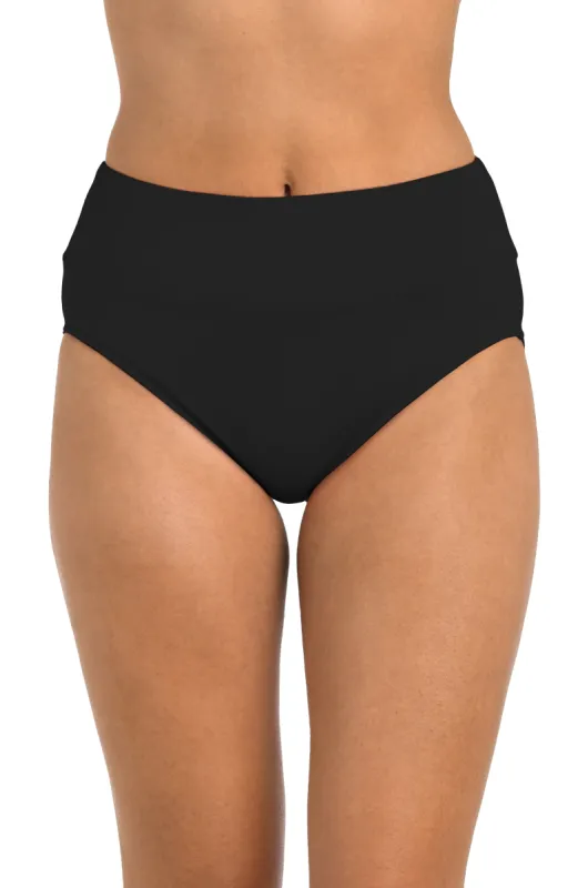 24th & Ocean Solid High Waist Bottom sold by La Blanca