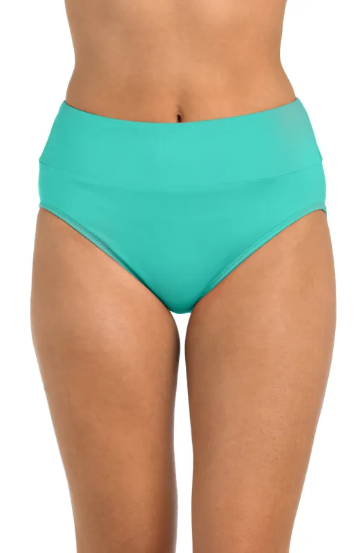 24th & Ocean Solid High Waist Bottom - FINAL SALE sold by La Blanca