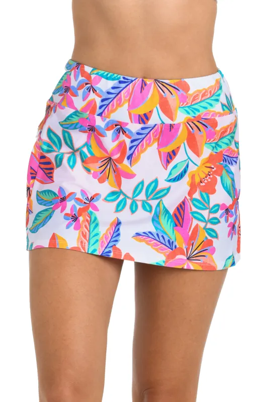 24th & Ocean Francesca Tropical Swim Skort Bottom - FINAL SALE sold by La Blanca