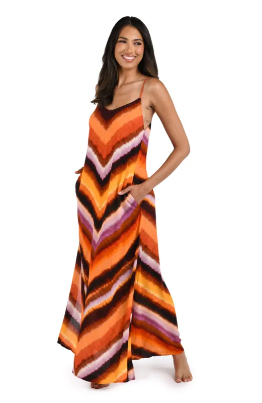 Upon The Horizon Over the Shoulder Maxi Dress Cover Up - FINAL SALE sold by La Blanca