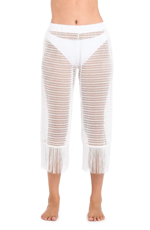 Fringed Out Cropped Pant (Unlined) - FINAL SALE sold by La Blanca
