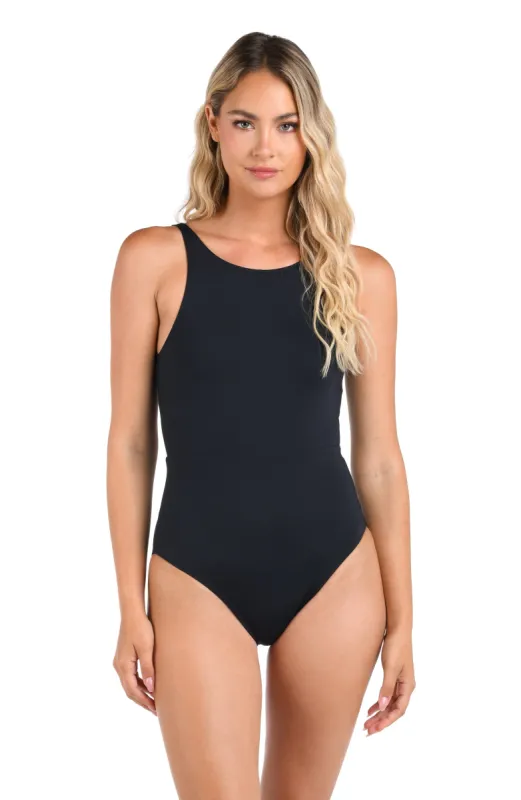 Island Goddess High Neck One Piece sold by La Blanca